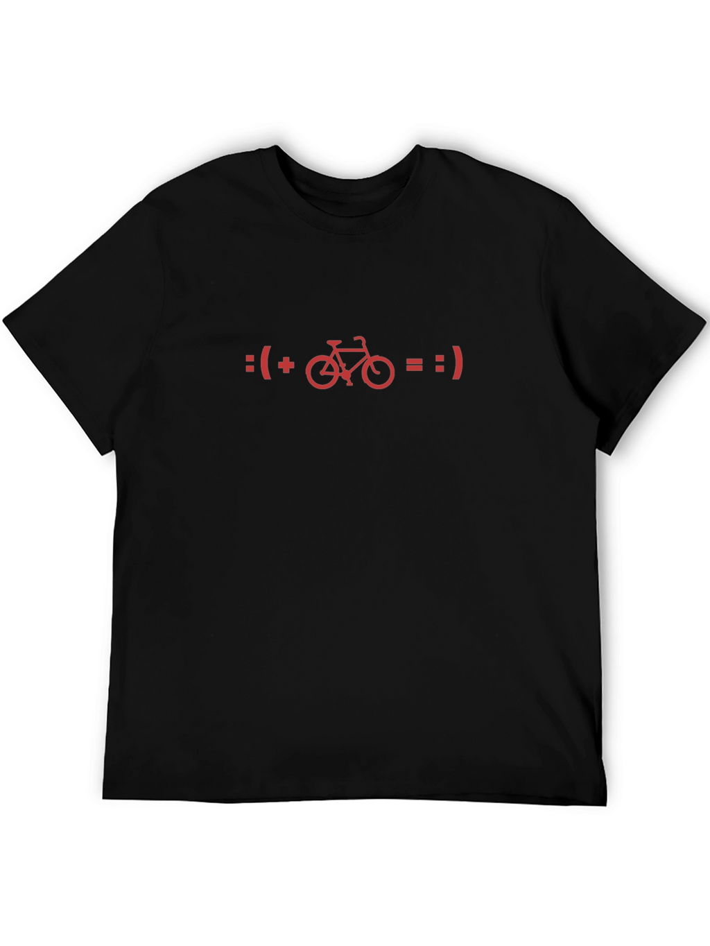 Funny Bicycle Equation Black T-Shirt