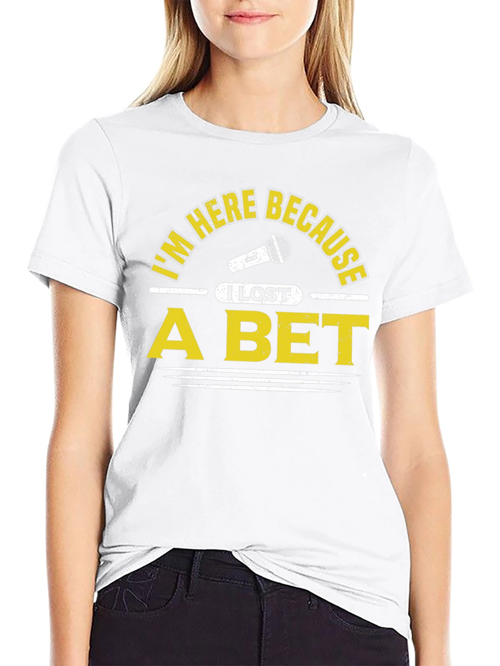 I Lost a Bet Funny Black T-Shirt