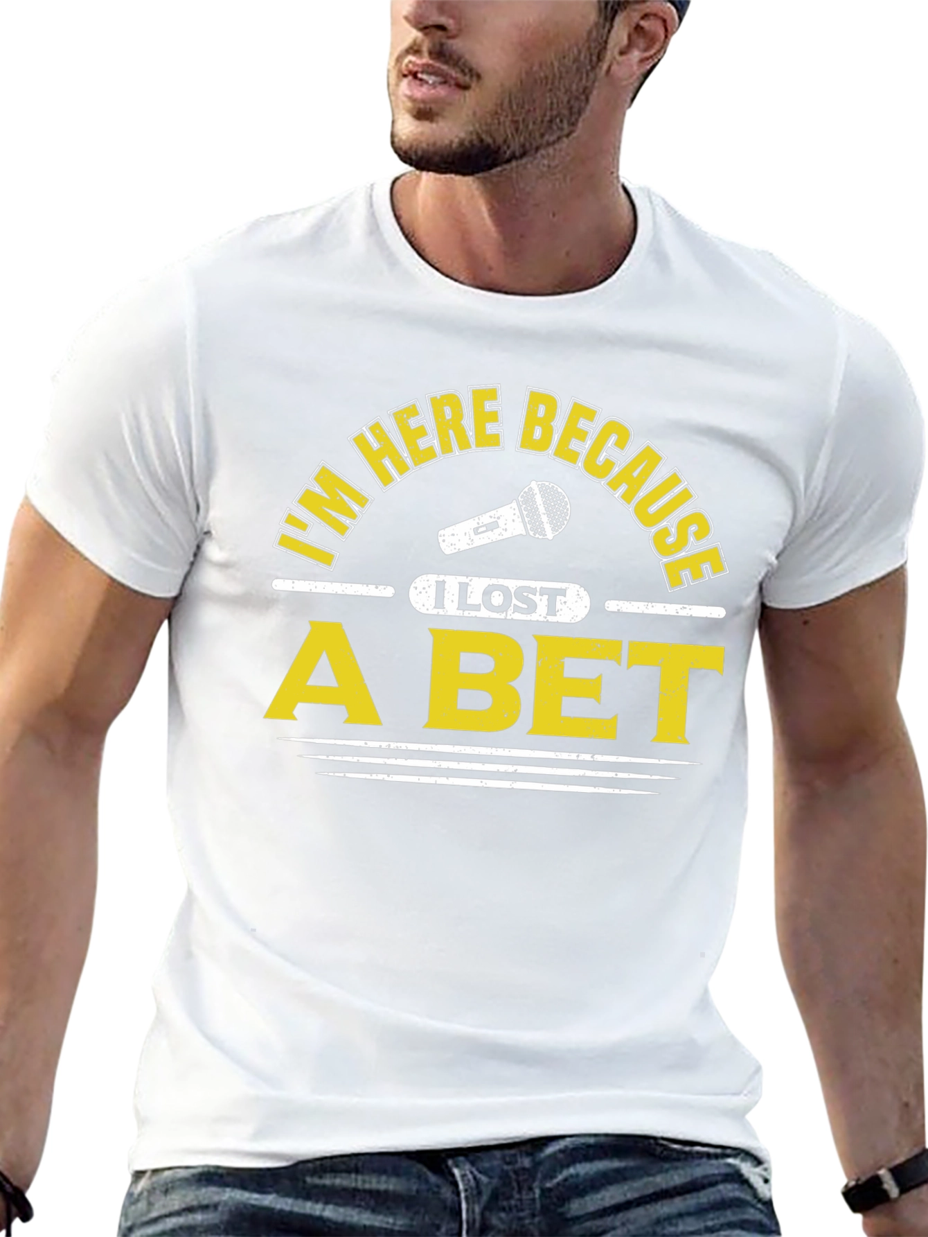I Lost a Bet Funny Black T-Shirt