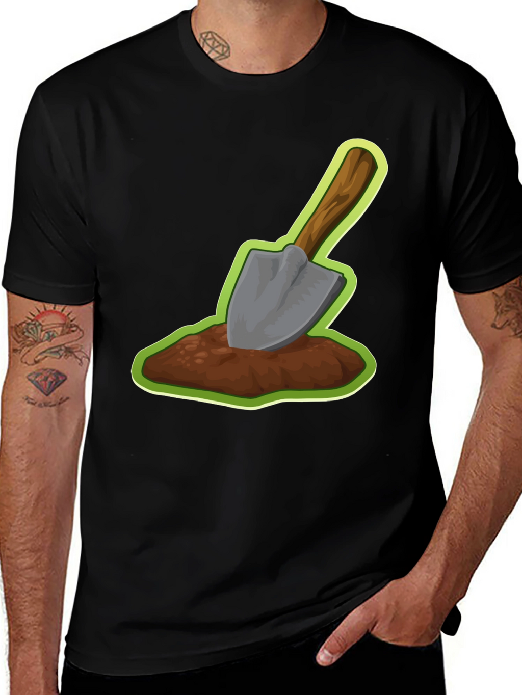 Shovel in Dirt Graphic Tee - Gardener T-Shirt