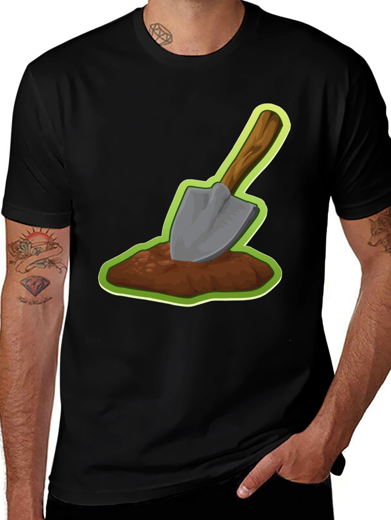 Shovel in Dirt Graphic Tee - Gardener T-Shirt