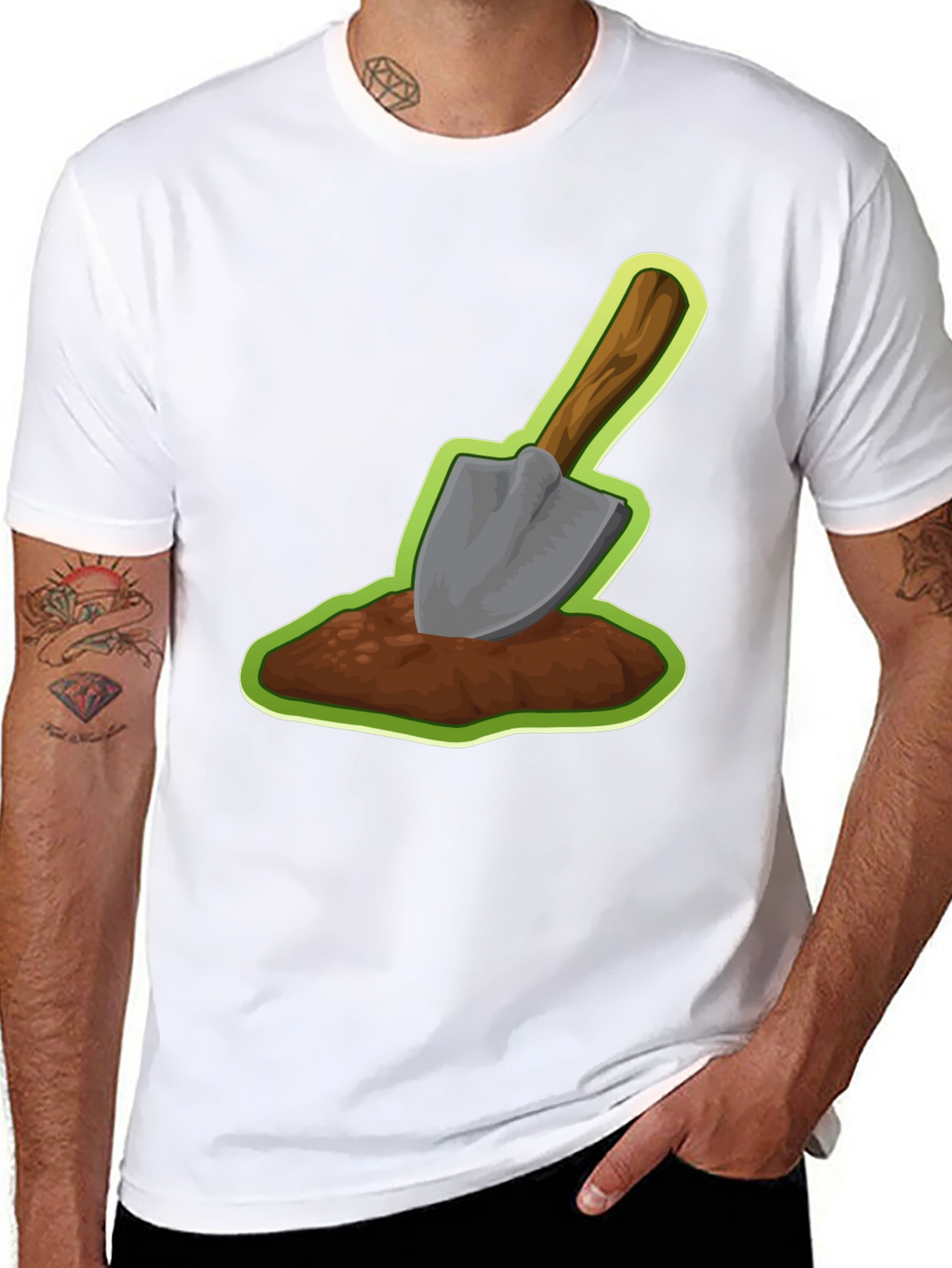Shovel in Dirt Graphic Tee - Gardener T-Shirt
