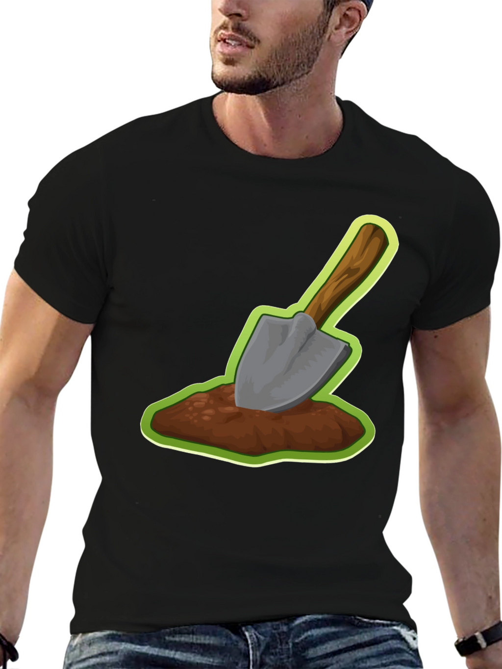 Shovel in Dirt Graphic Tee - Gardener T-Shirt