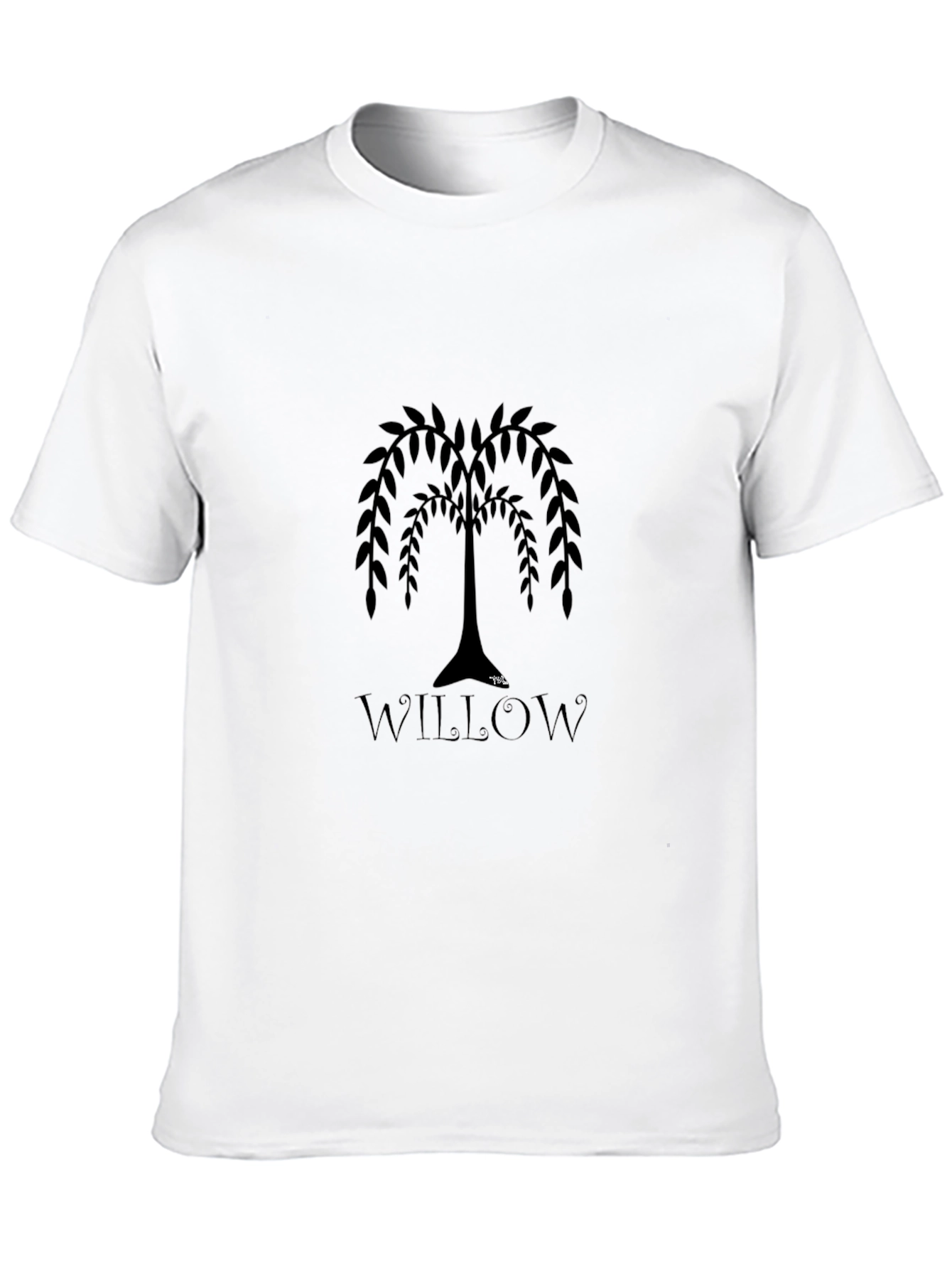 Willow Tree Graphic Black T-Shirt