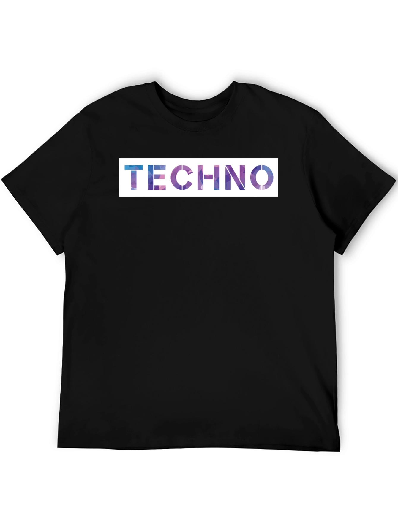 Techno Galaxy T-Shirt - Premium Black Cotton Blend