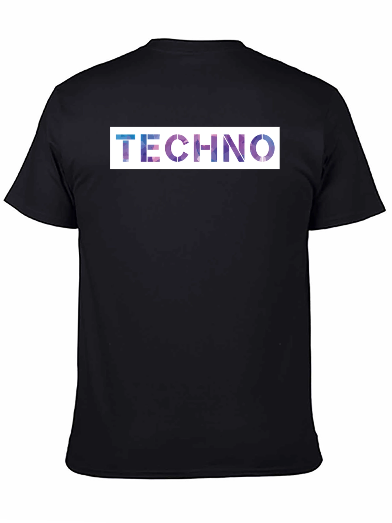 Techno Galaxy T-Shirt - Premium Black Cotton Blend