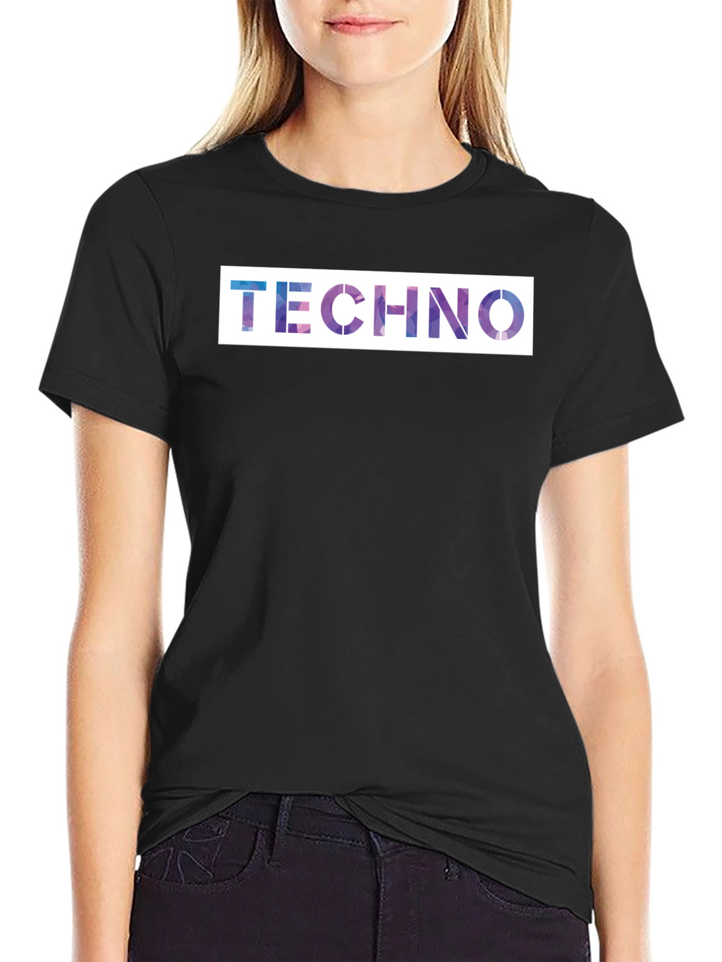 Techno Galaxy T-Shirt - Premium Black Cotton Blend