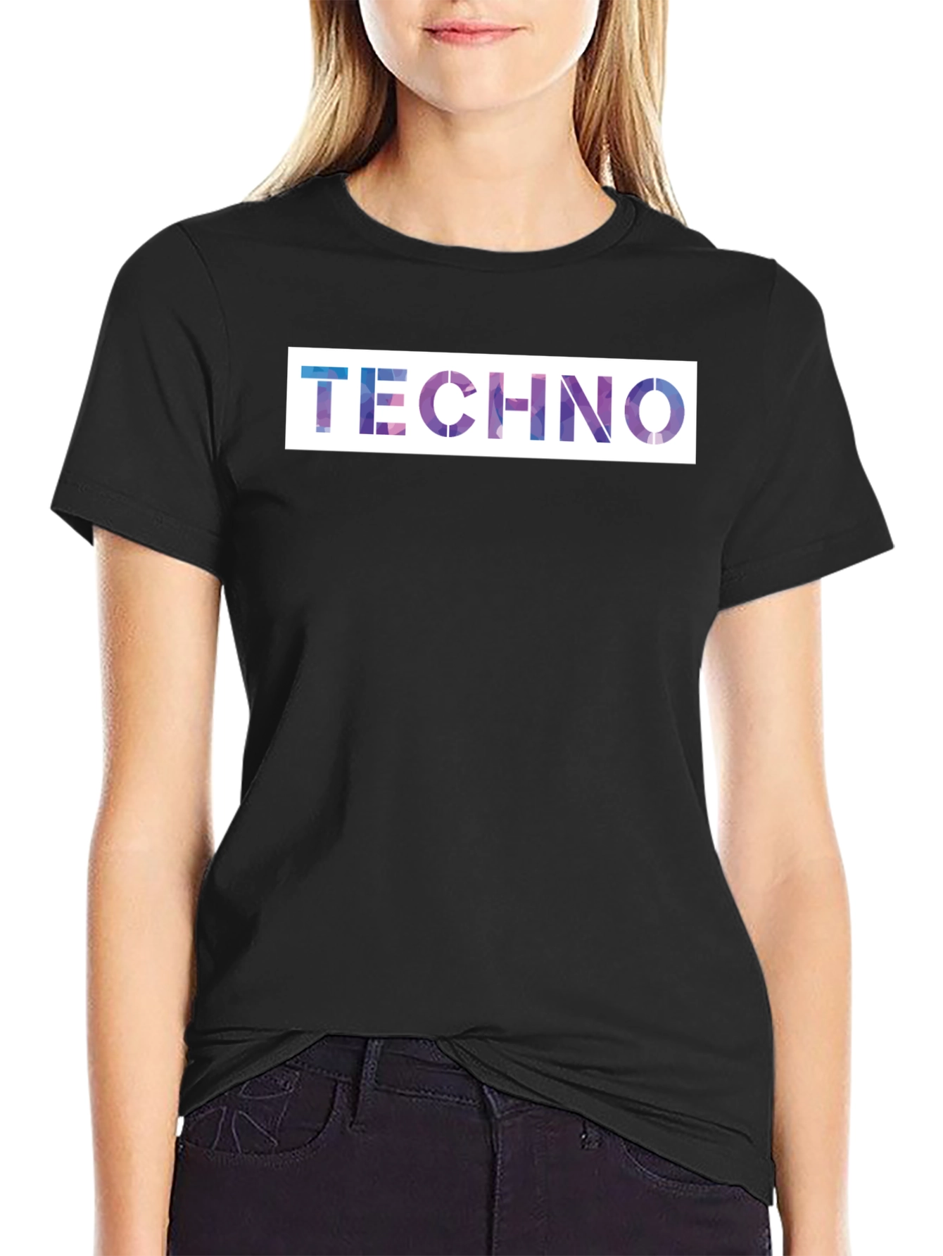 Techno Galaxy T-Shirt - Premium Black Cotton Blend