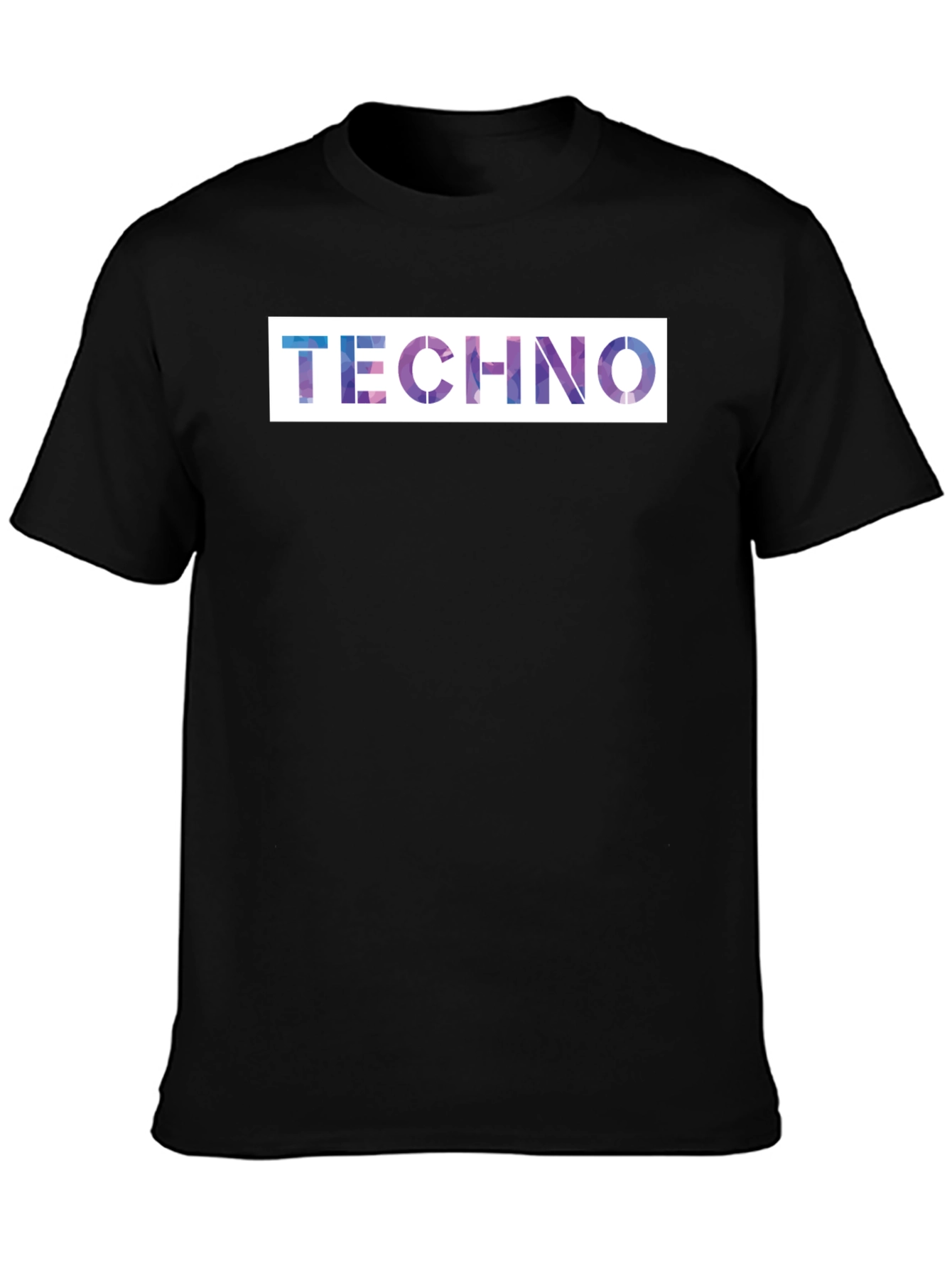 Techno Galaxy T-Shirt - Premium Black Cotton Blend