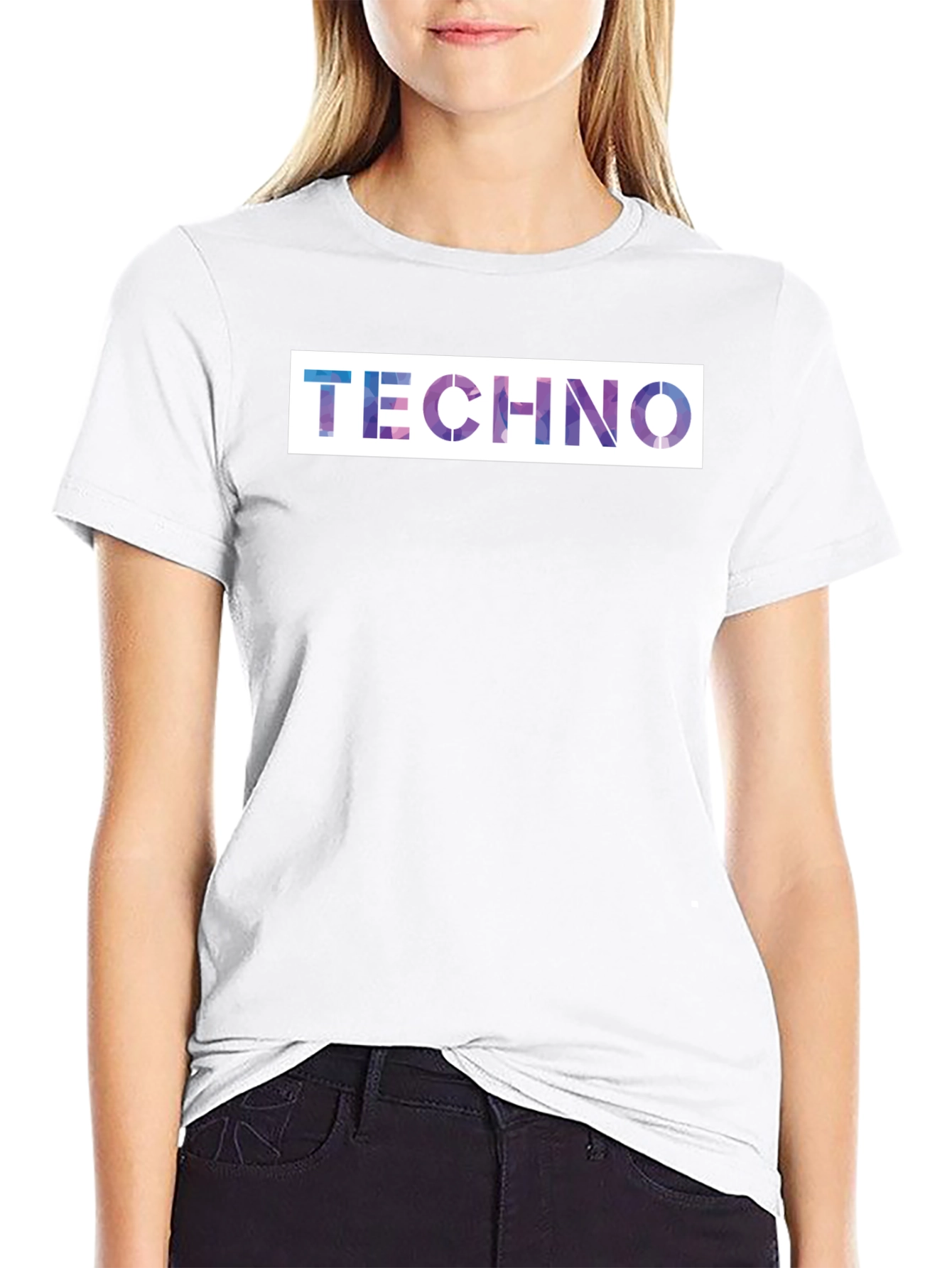 Techno Galaxy T-Shirt - Premium Black Cotton Blend