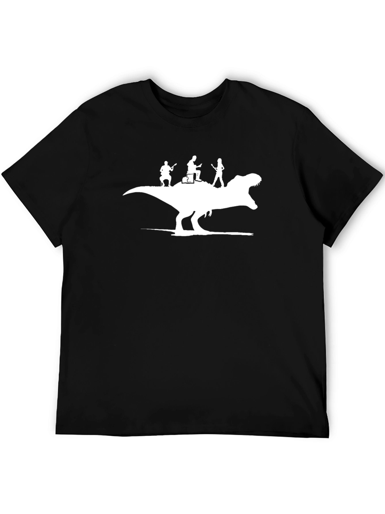 Dino Band T-Shirt - Black Cotton Tee