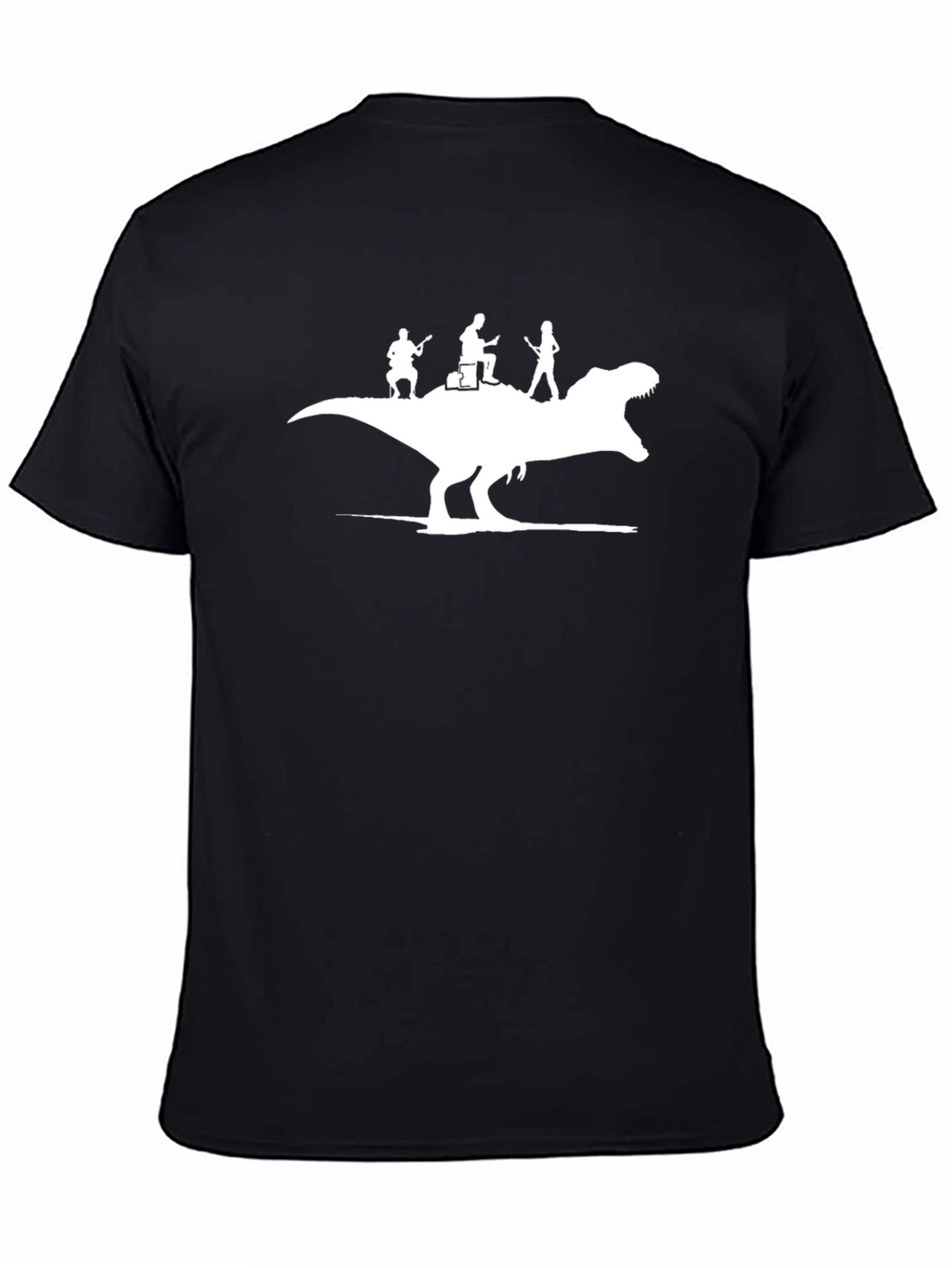 Dino Band T-Shirt - Black Cotton Tee