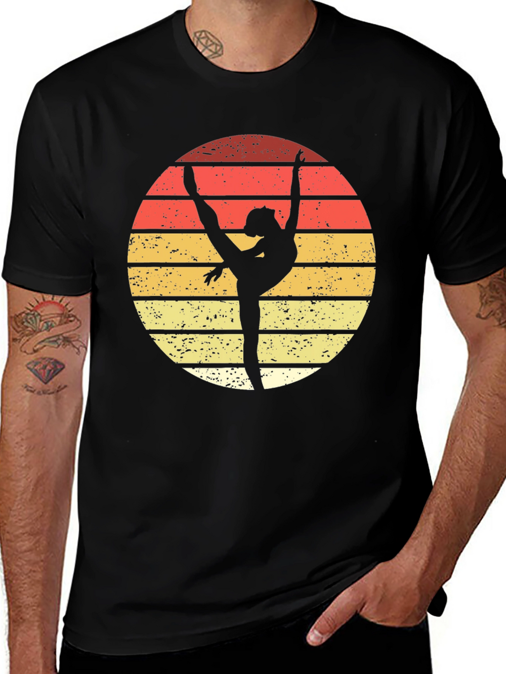 Retro Ballerina Silhouette T-Shirt