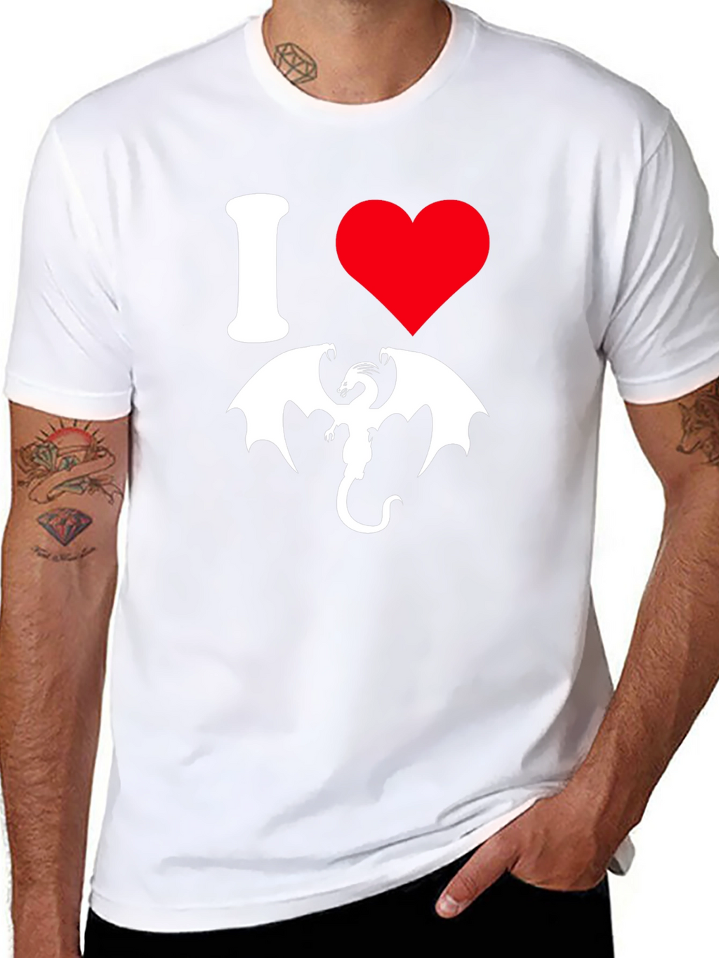 I Heart Dragons T-Shirt - Graphic Tee