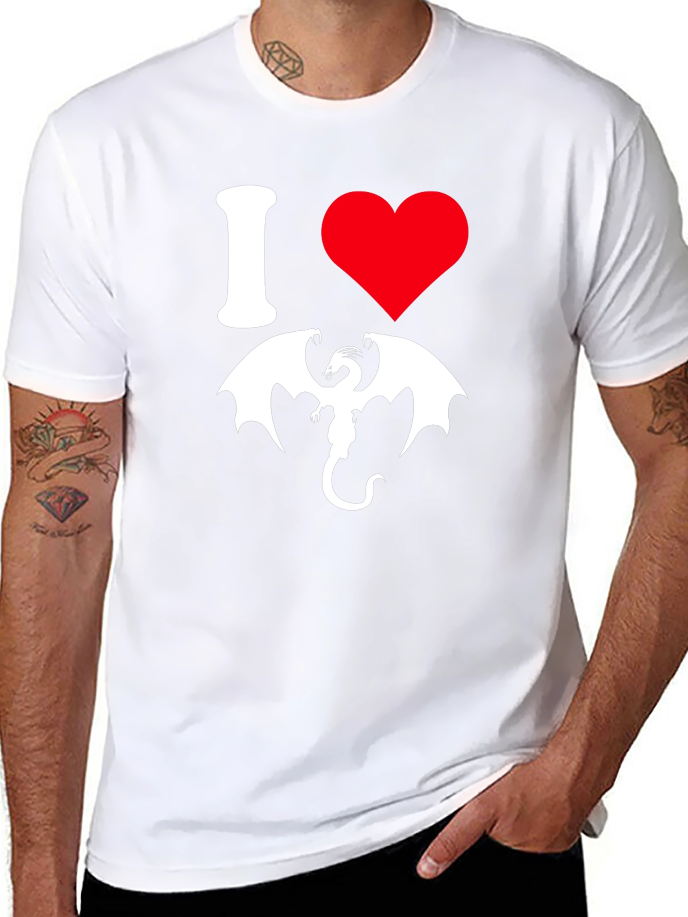 I Heart Dragons T-Shirt - Graphic Tee