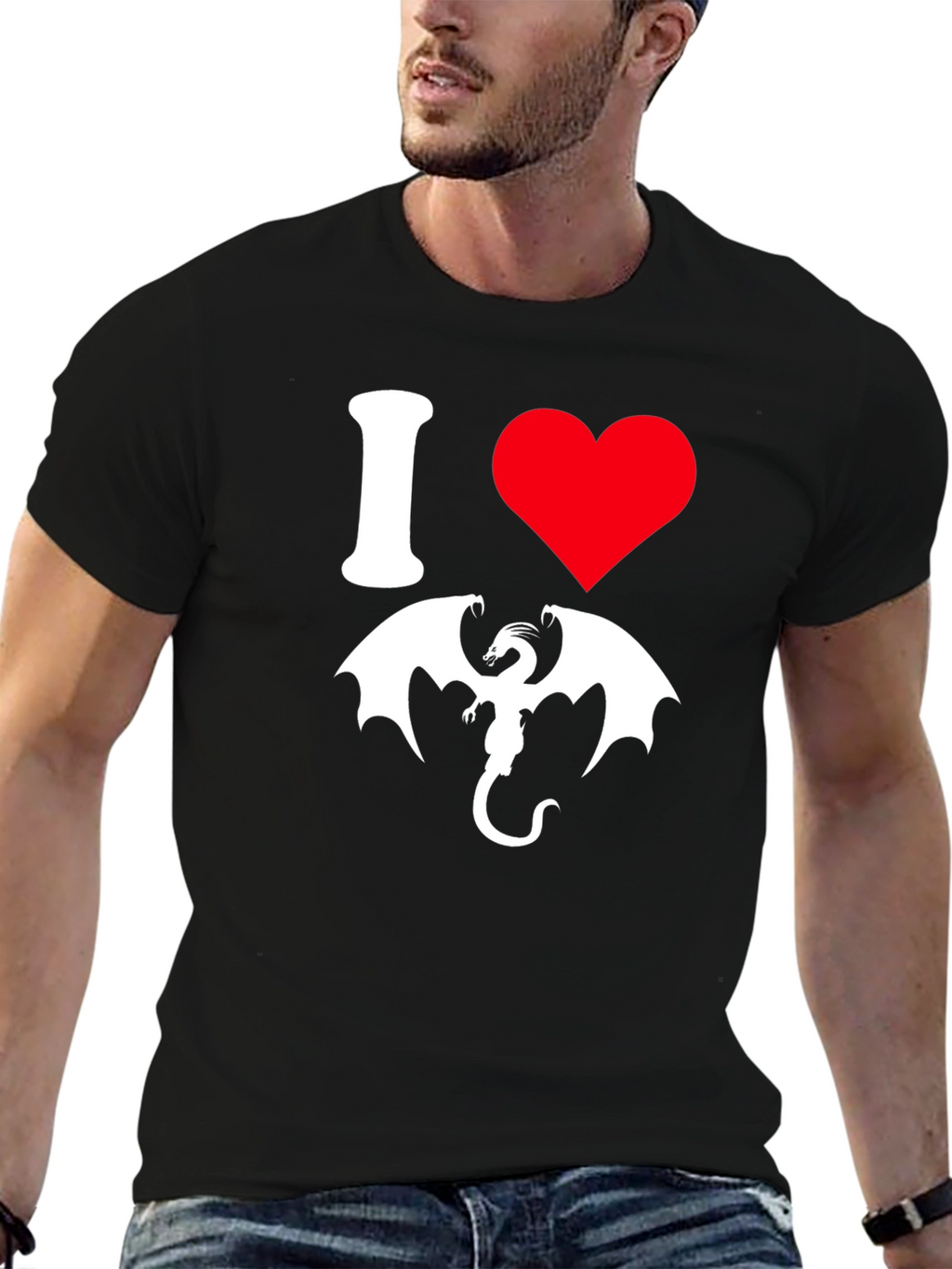 I Heart Dragons T-Shirt - Graphic Tee