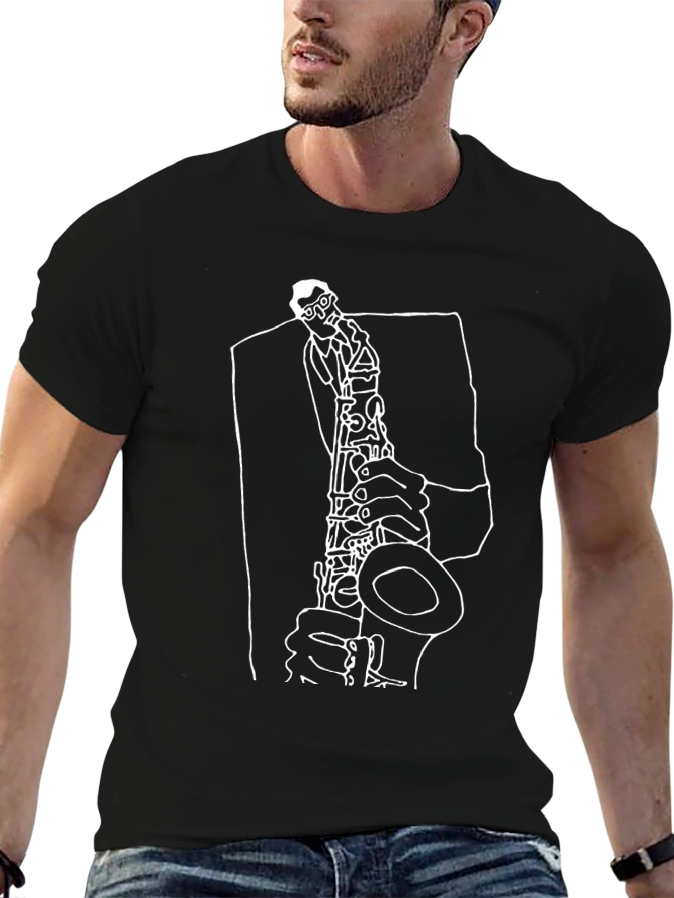 Saxophone Player T-Shirt - Cool Music Tee