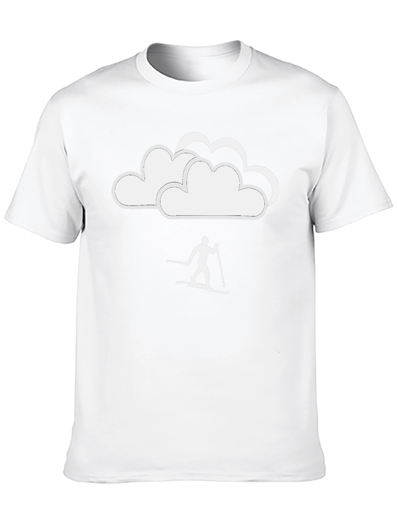 Skiing in the Clouds Graphic T-Shirt