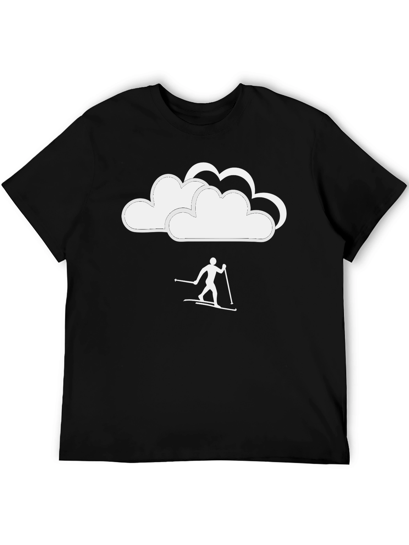 Skiing in the Clouds Graphic T-Shirt