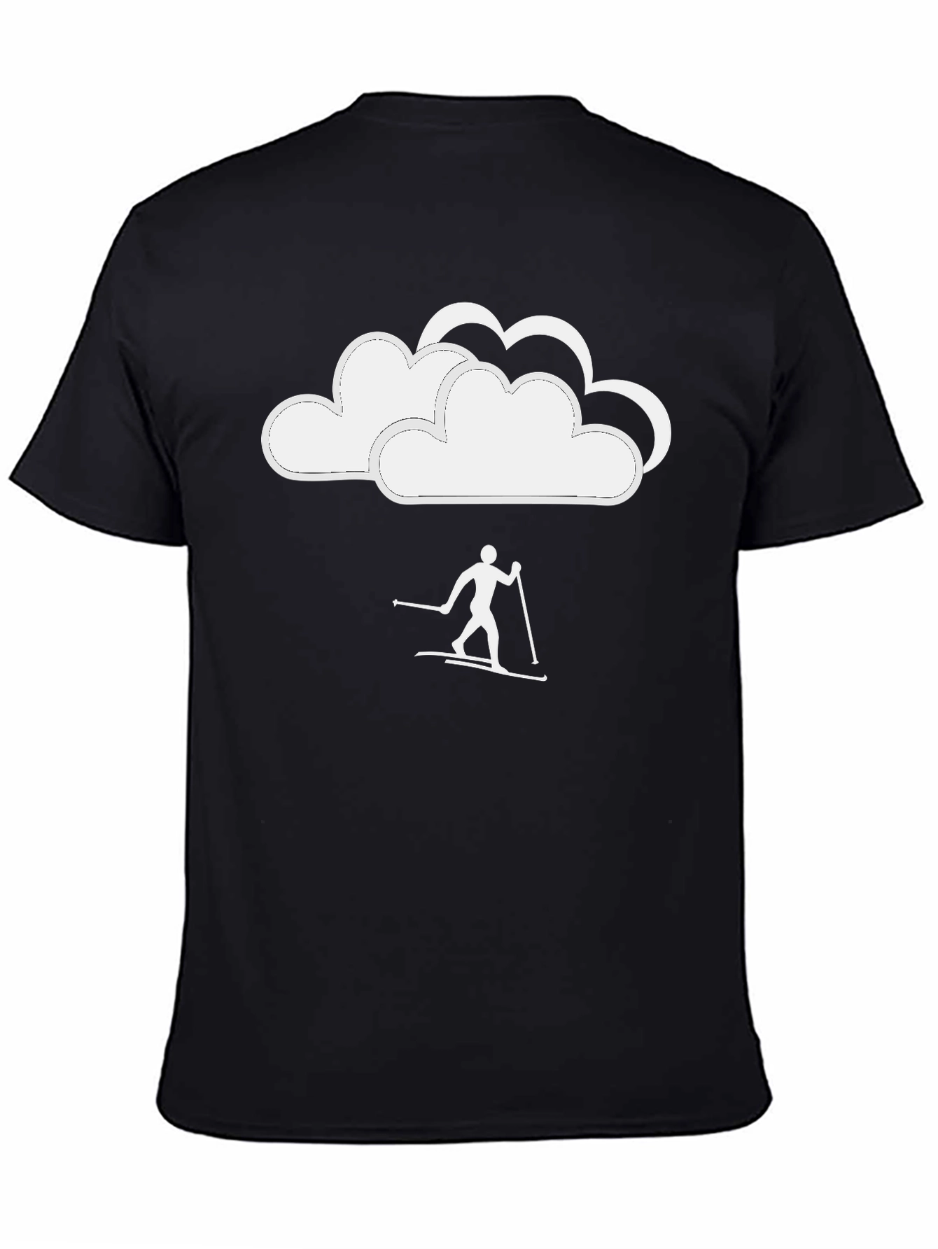Skiing in the Clouds Graphic T-Shirt
