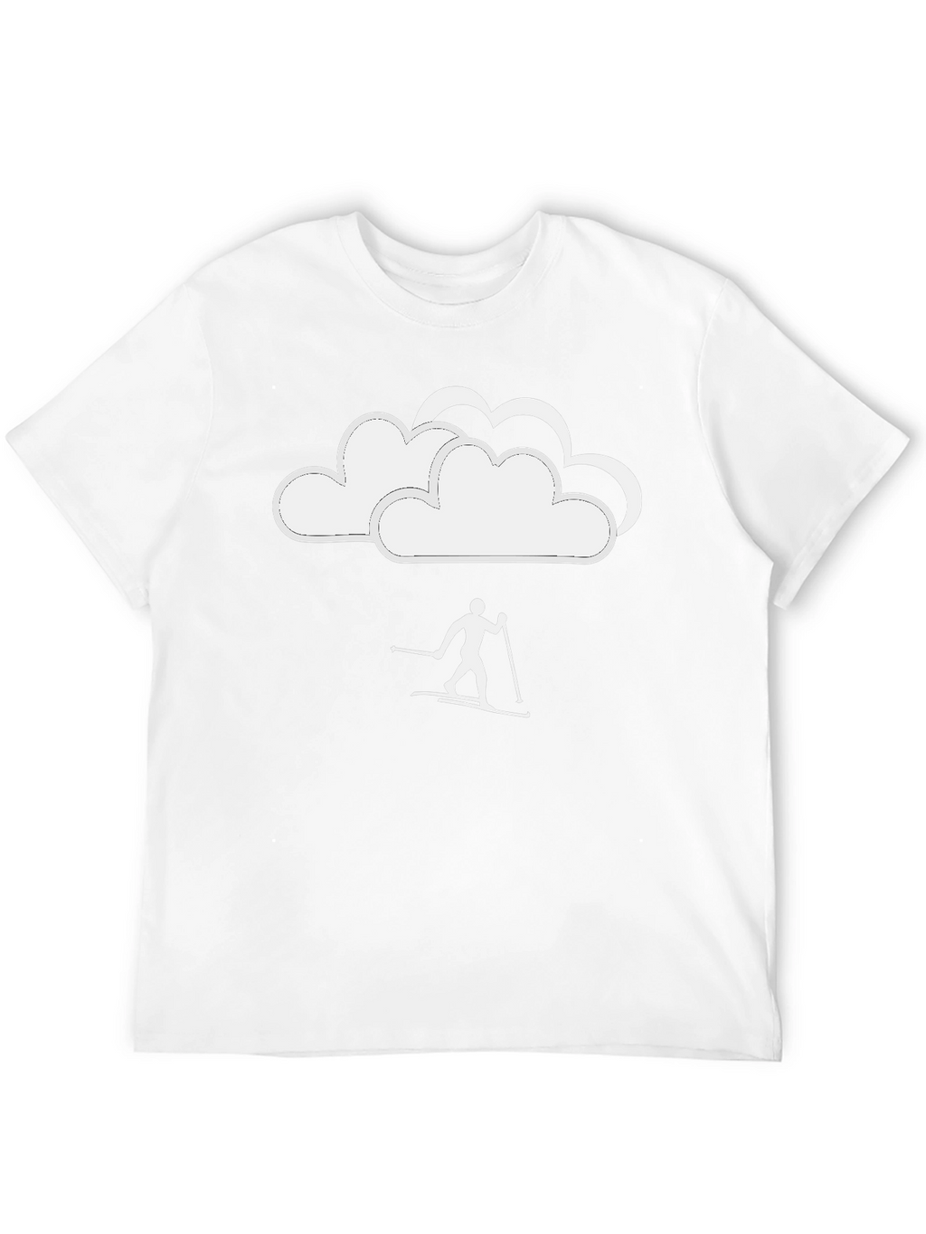Skiing in the Clouds Graphic T-Shirt