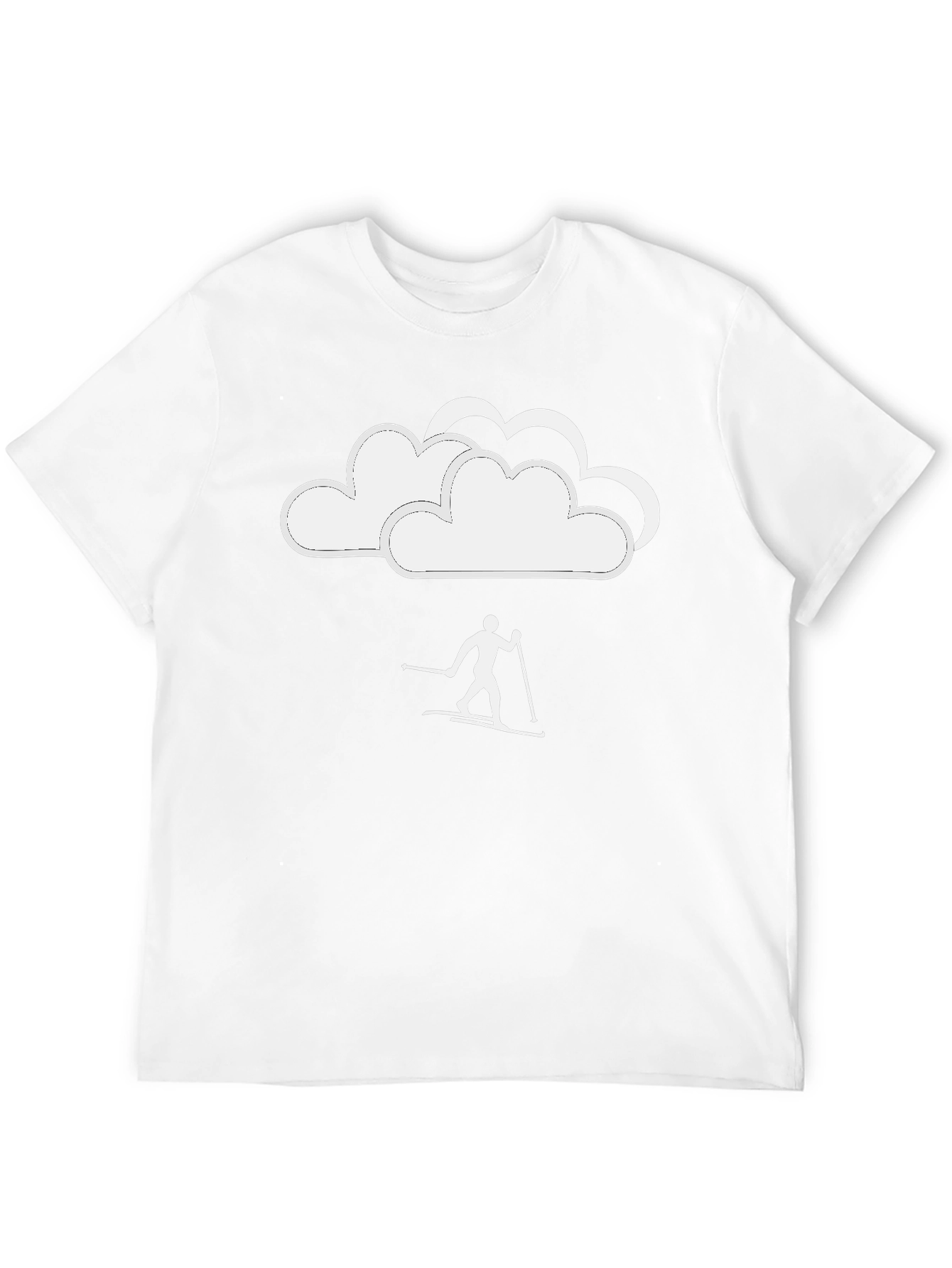 Skiing in the Clouds Graphic T-Shirt