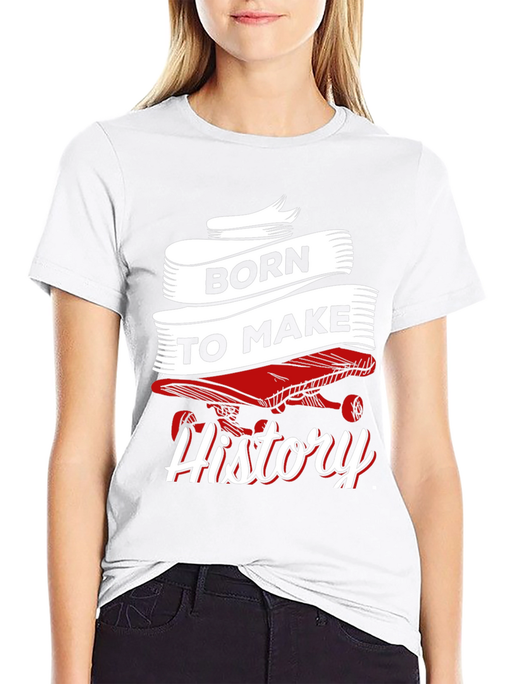 Born to Make History Skateboard Graphic Tee