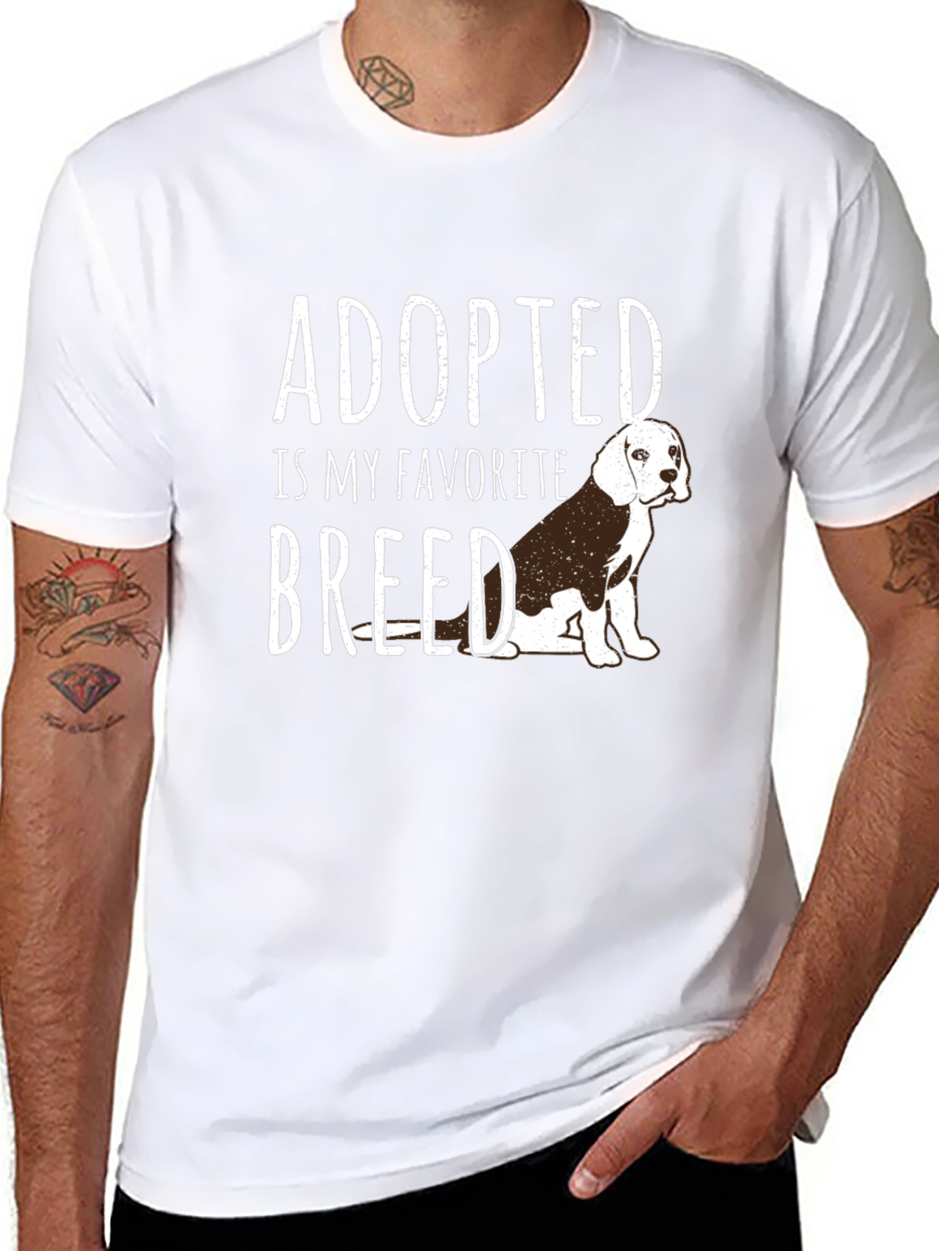 Adopted Is My Favorite Breed Dog T-Shirt