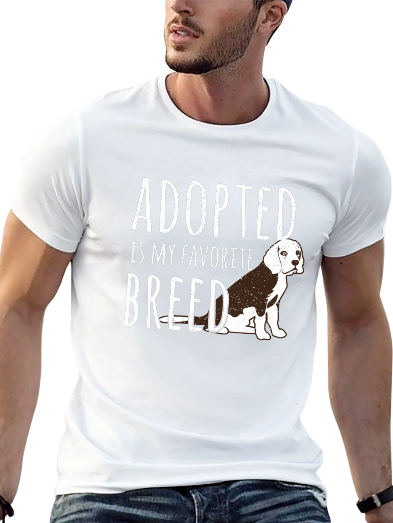Adopted Is My Favorite Breed Dog T-Shirt