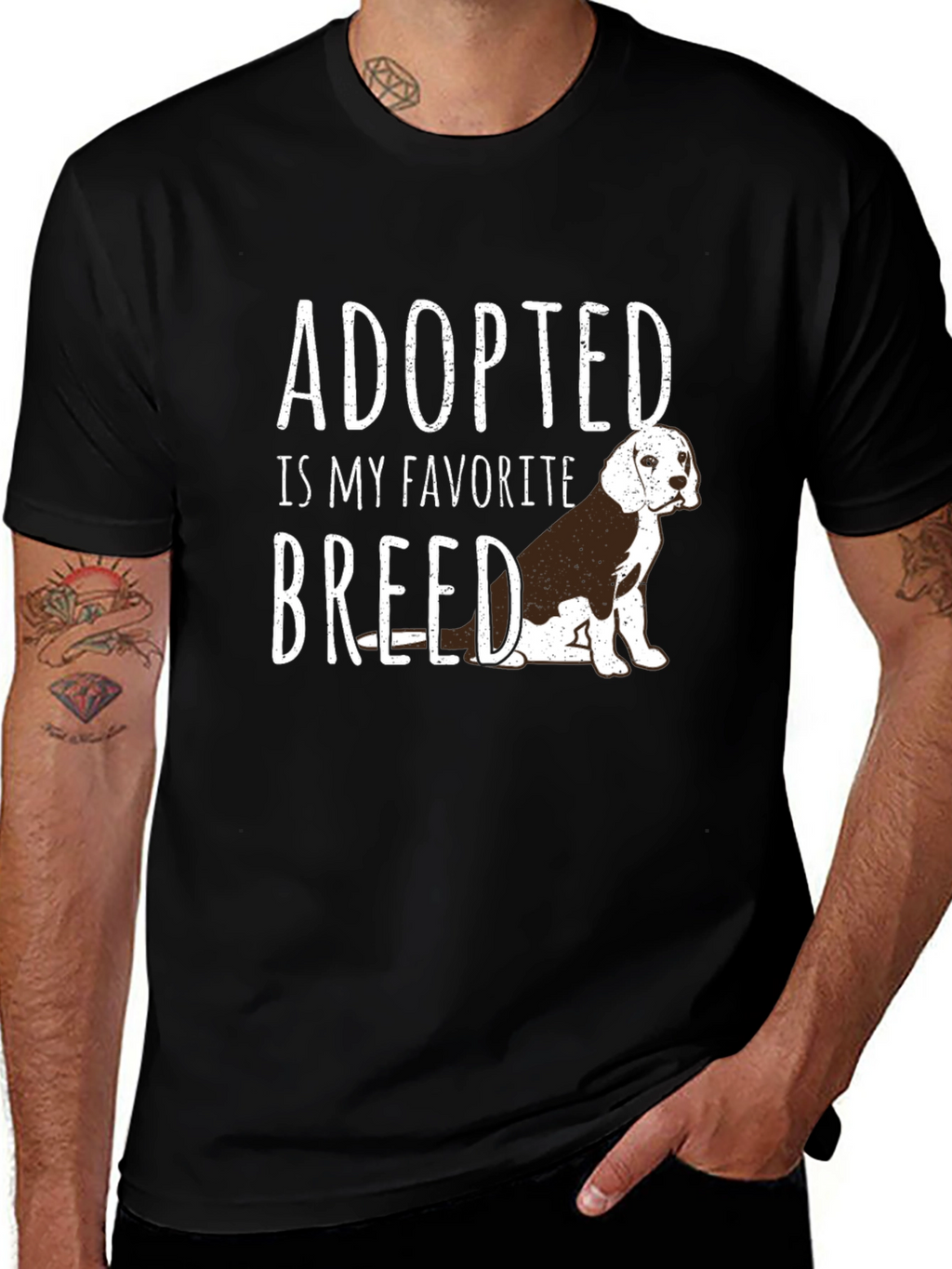Adopted Is My Favorite Breed Dog T-Shirt
