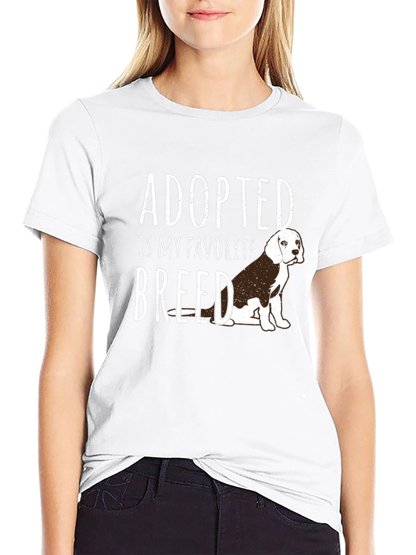 Adopted Is My Favorite Breed Dog T-Shirt