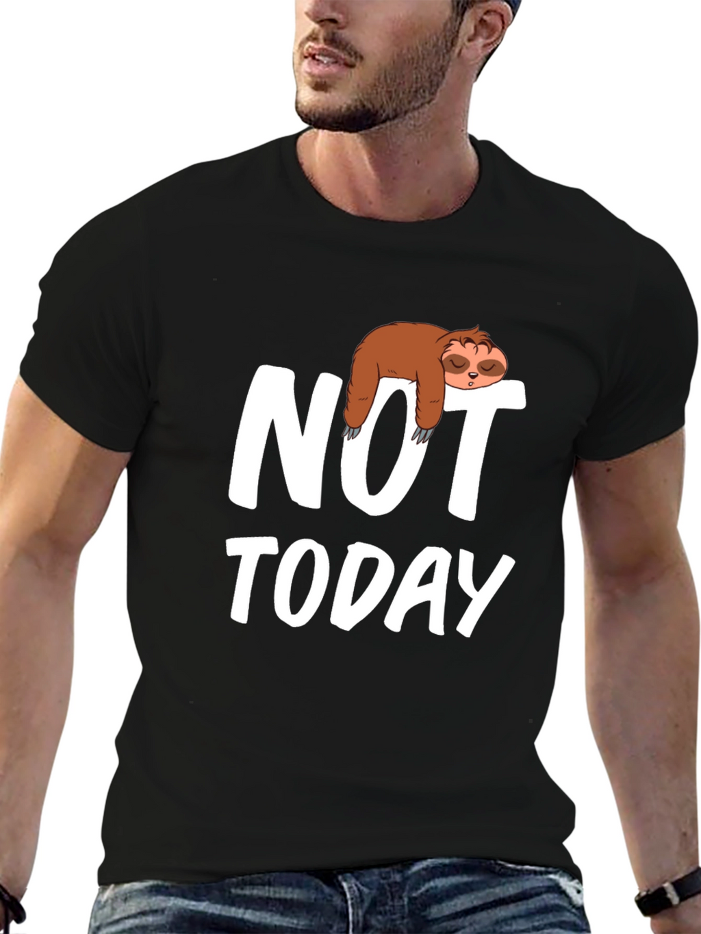 Sloth Not Today Graphic T-Shirt - Relaxed Fit