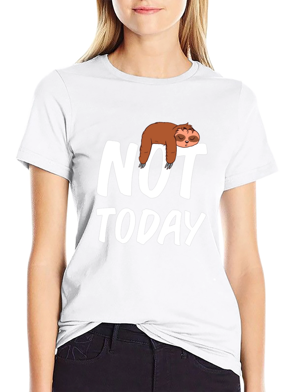 Sloth Not Today Graphic T-Shirt - Relaxed Fit
