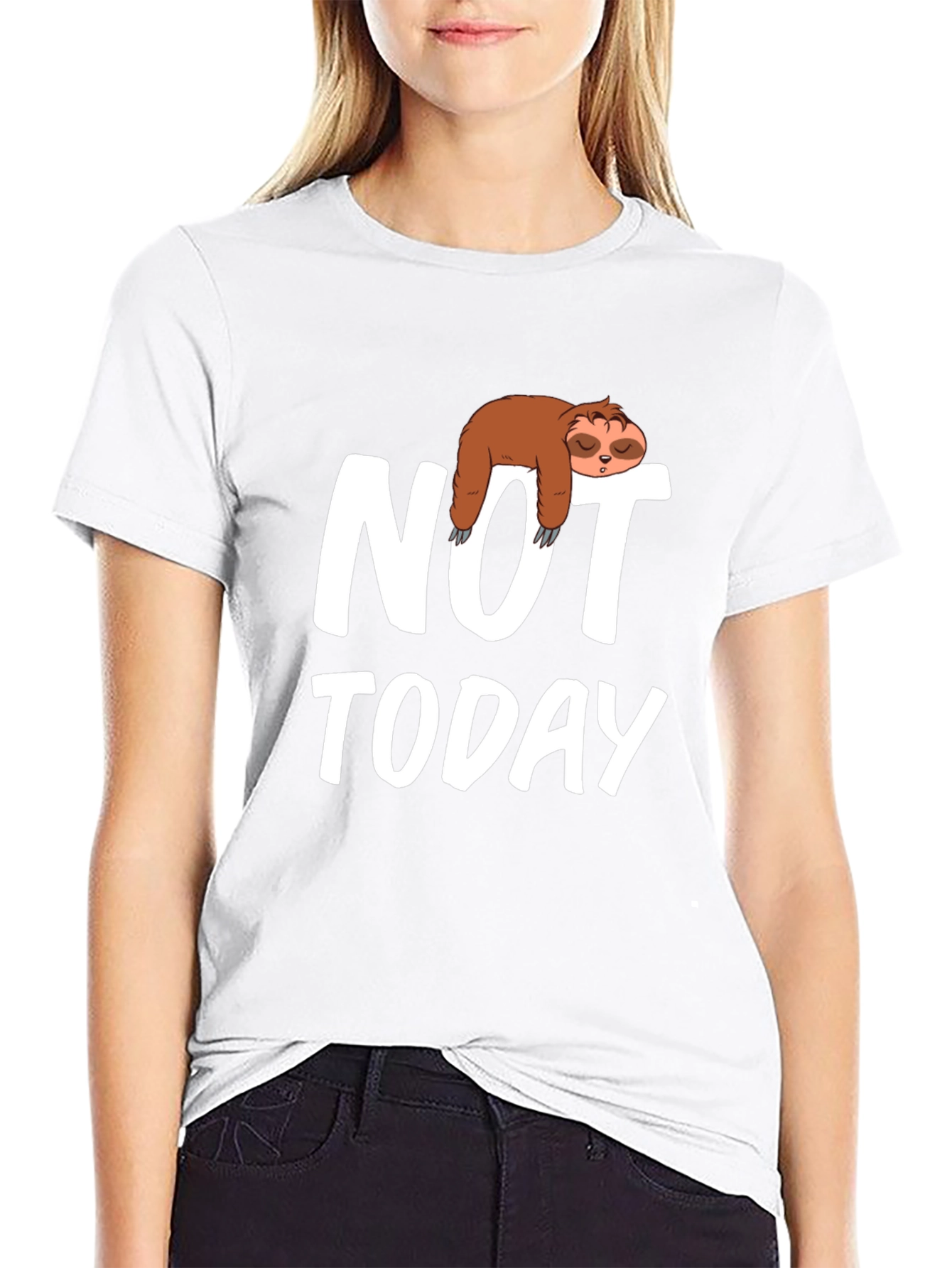 Sloth Not Today Graphic T-Shirt - Relaxed Fit
