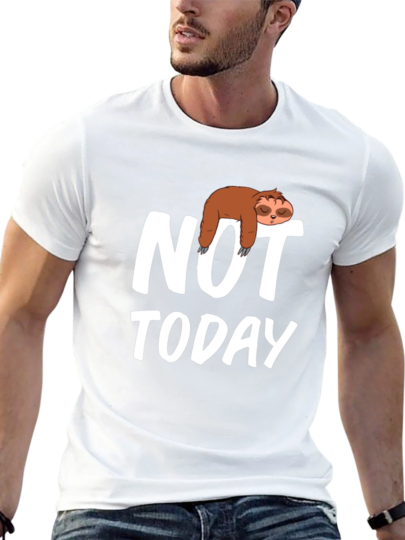 Sloth Not Today Graphic T-Shirt - Relaxed Fit