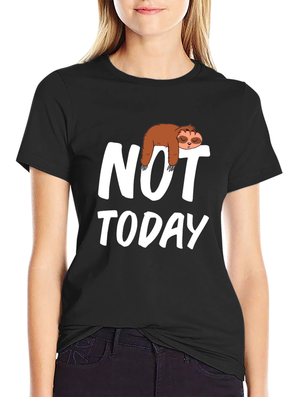 Sloth Not Today Graphic T-Shirt - Relaxed Fit