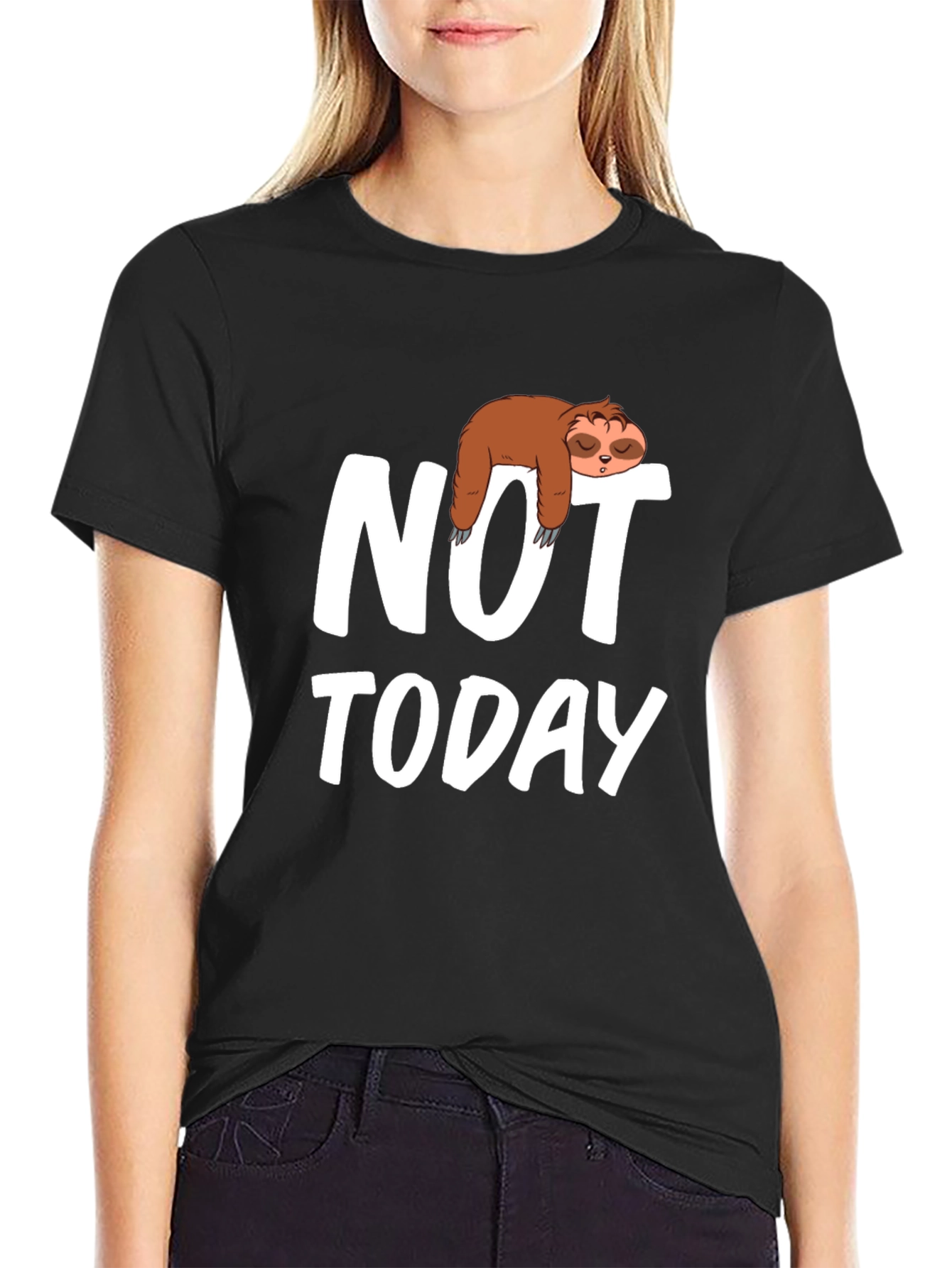Sloth Not Today Graphic T-Shirt - Relaxed Fit