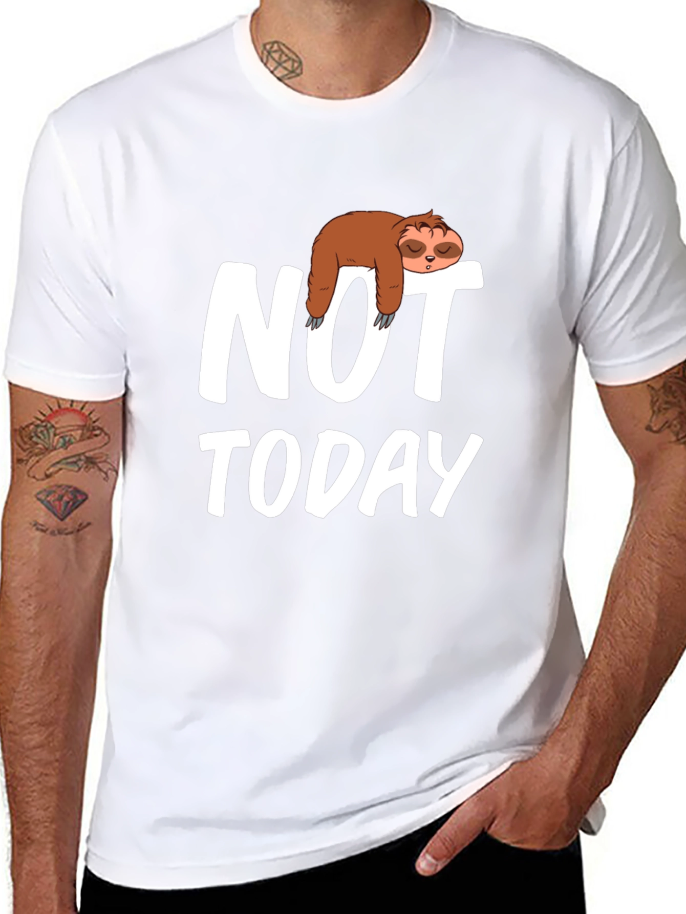 Sloth Not Today Graphic T-Shirt - Relaxed Fit