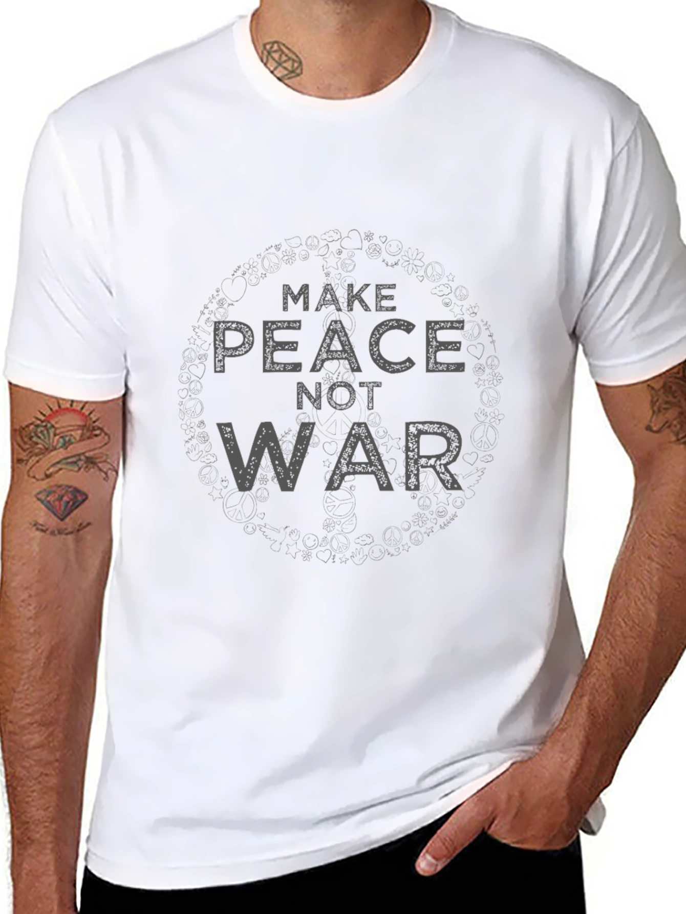 Make Peace Not War Graphic T-Shirt