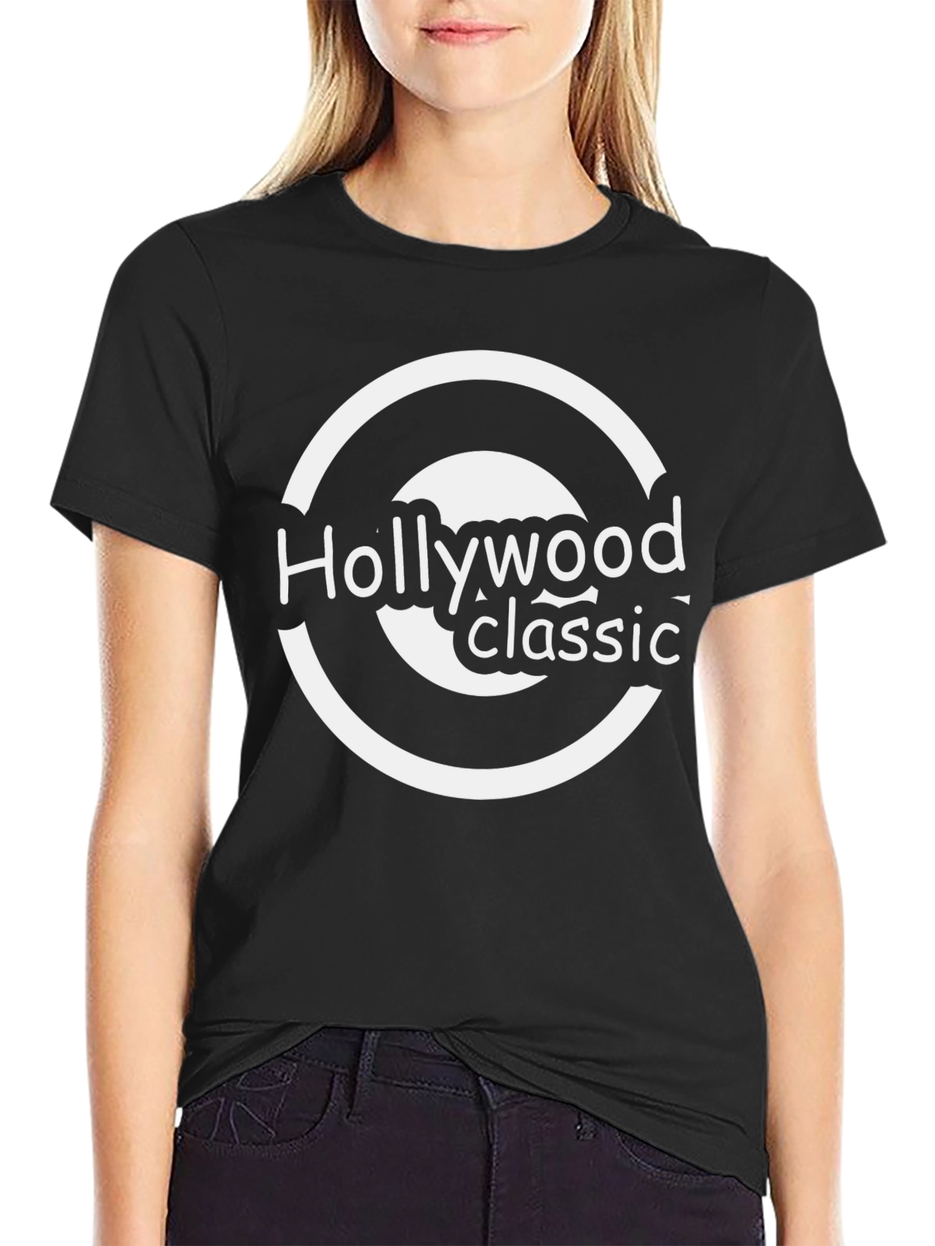 Hollywood Classic Graphic Tee - Black