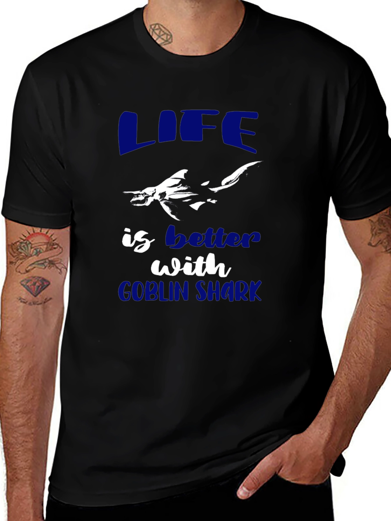 Life is Better with Goblin Shark Graphic Tee