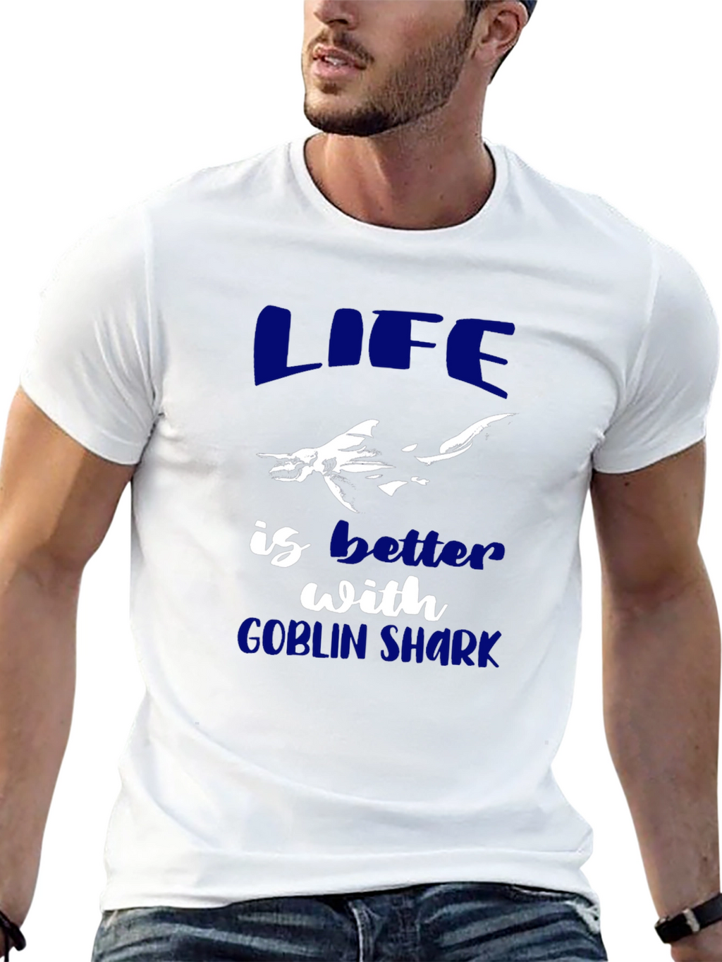 Life is Better with Goblin Shark Graphic Tee