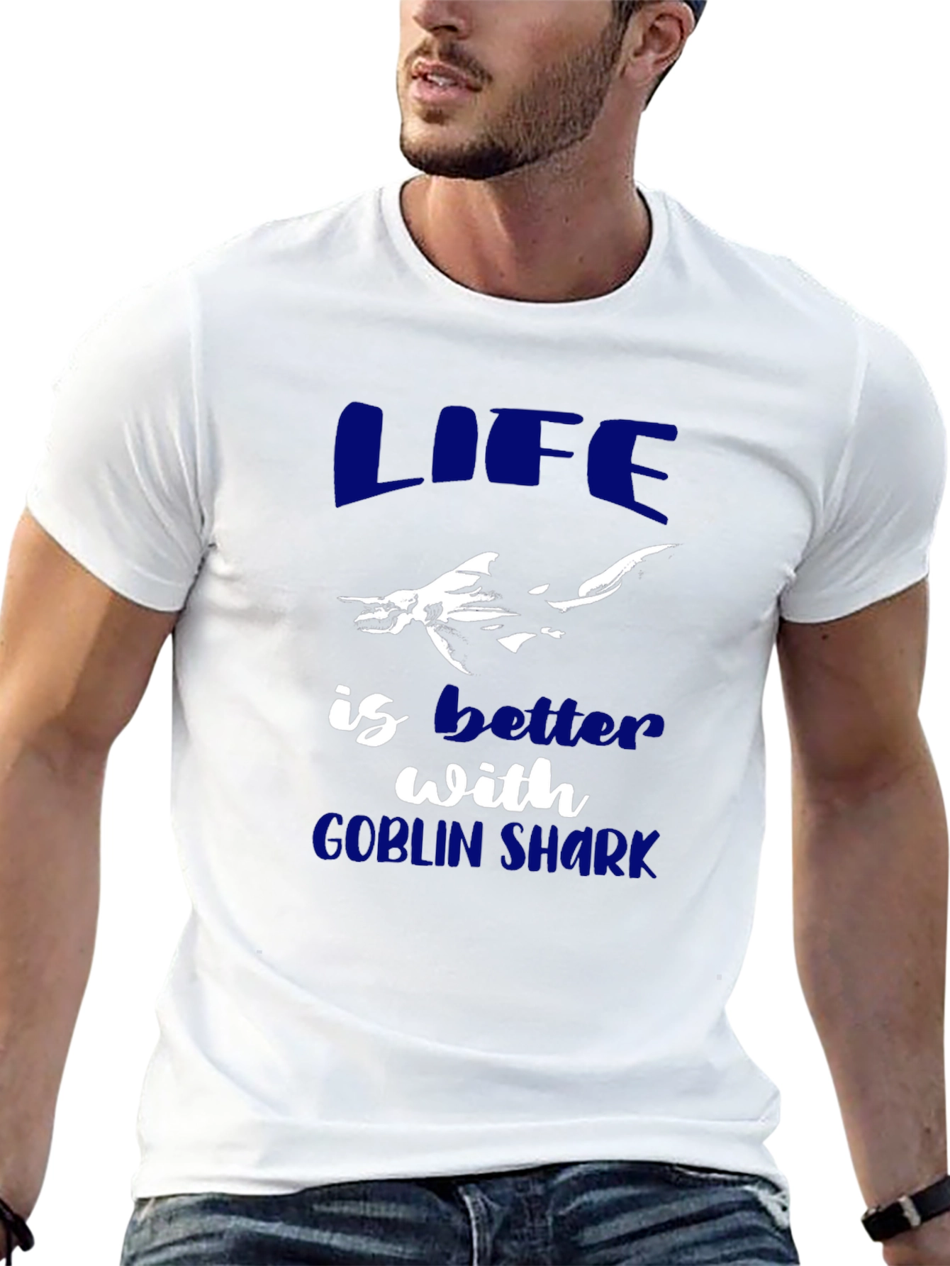 Life is Better with Goblin Shark Graphic Tee