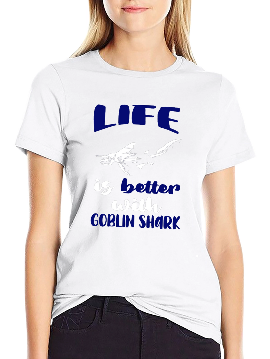 Life is Better with Goblin Shark Graphic Tee