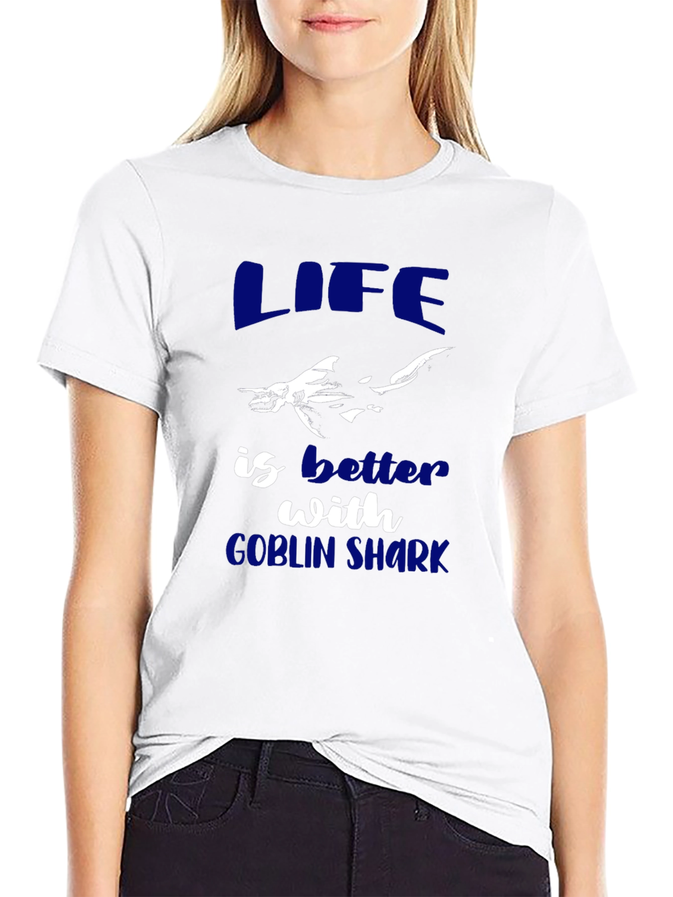 Life is Better with Goblin Shark Graphic Tee