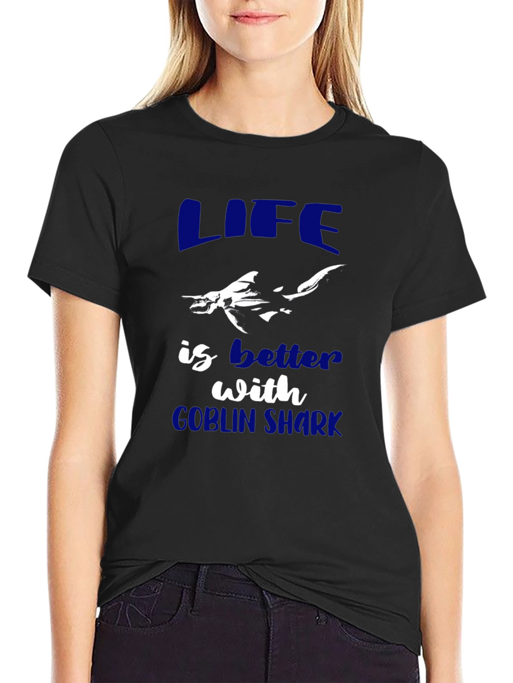 Life is Better with Goblin Shark Graphic Tee