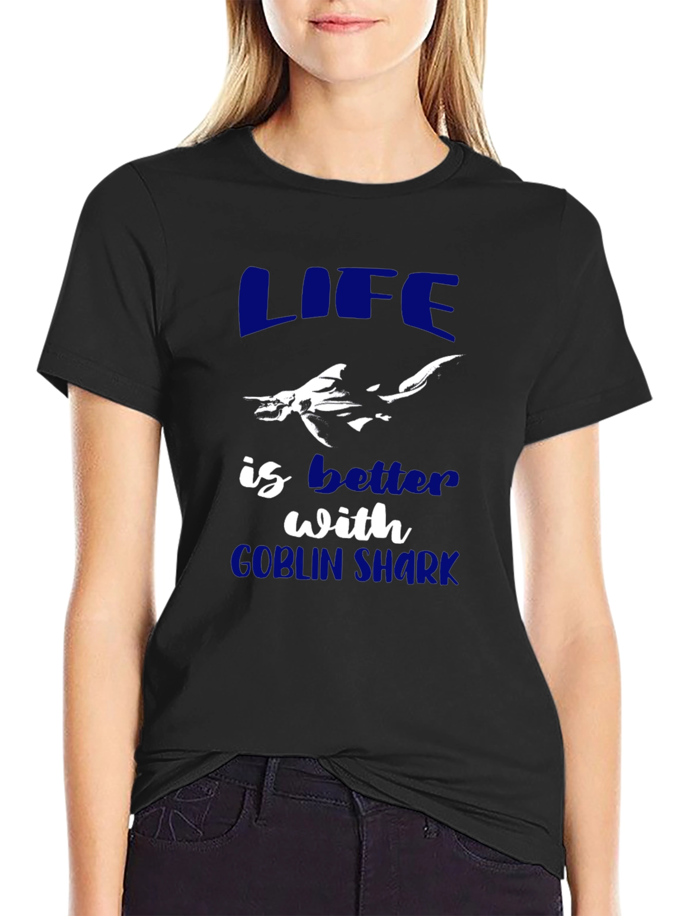 Life is Better with Goblin Shark Graphic Tee