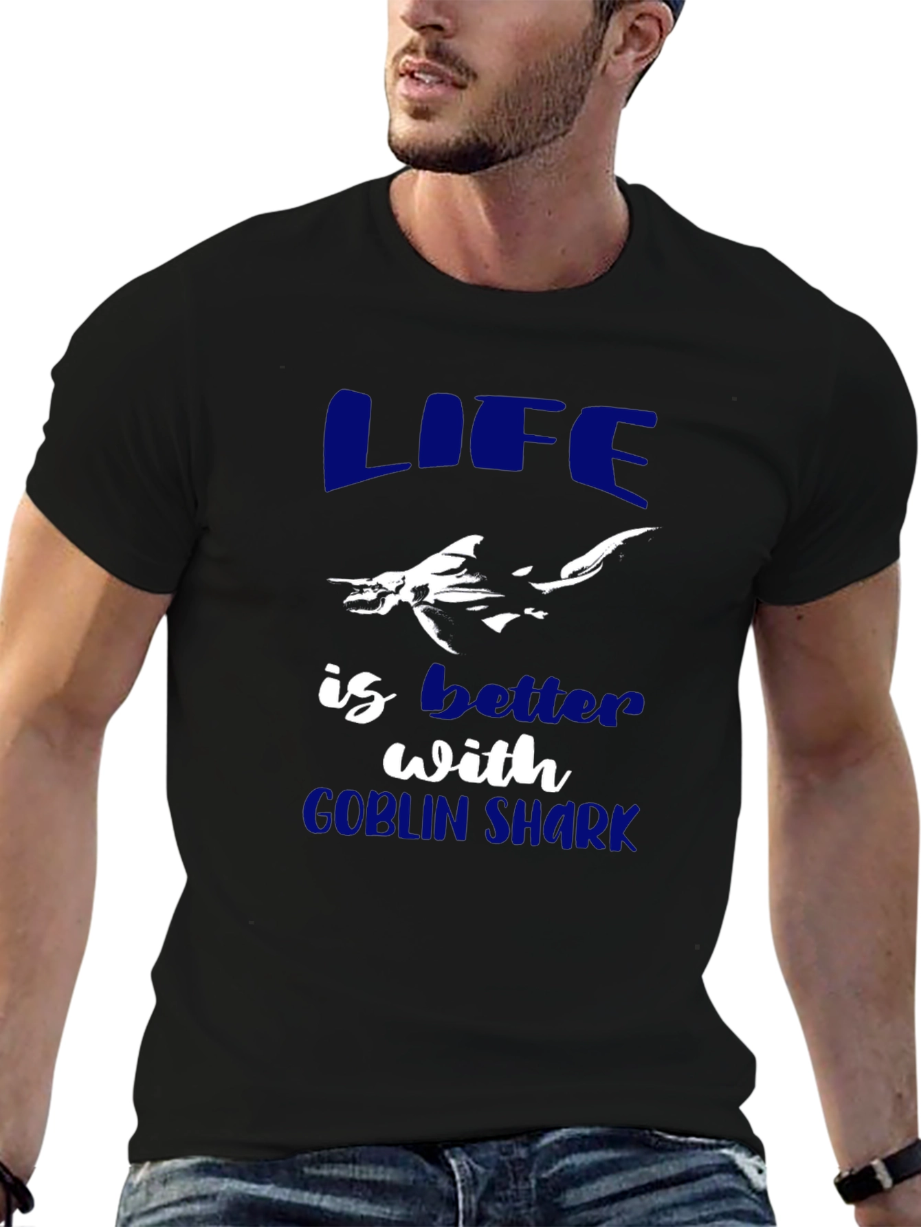 Life is Better with Goblin Shark Graphic Tee
