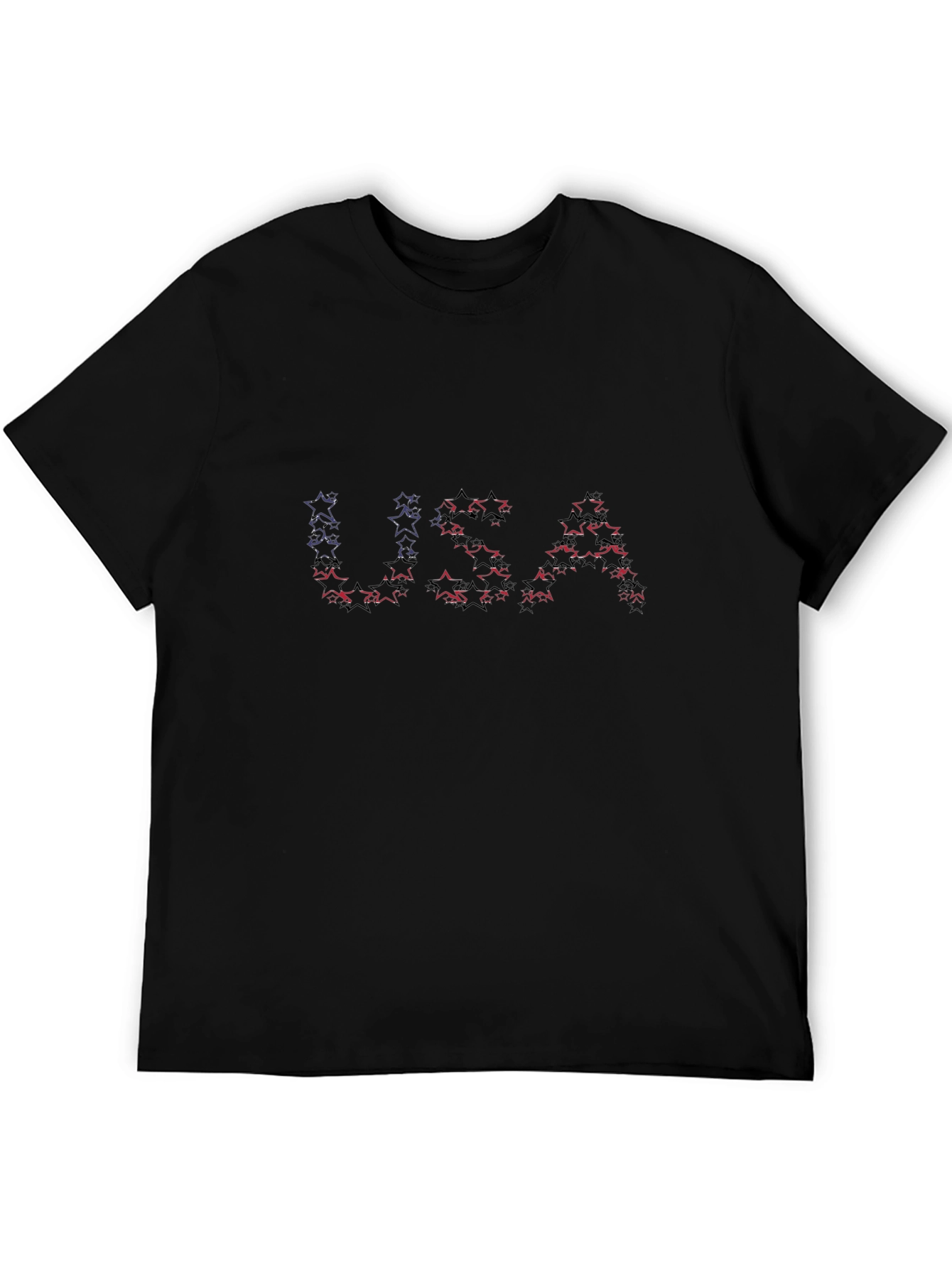 USA Star Graphic T-Shirt - Patriotic Tee