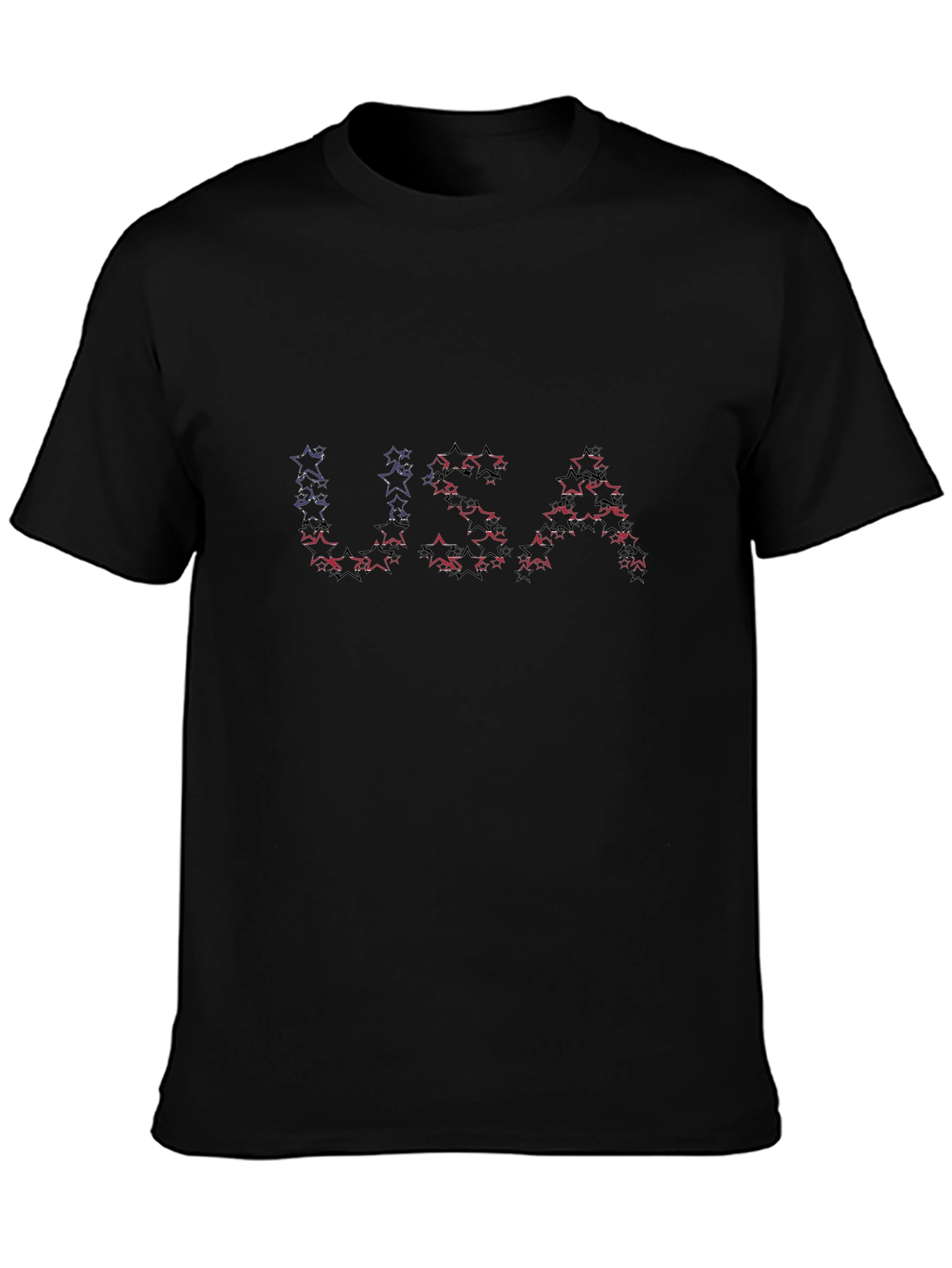 USA Star Graphic T-Shirt - Patriotic Tee